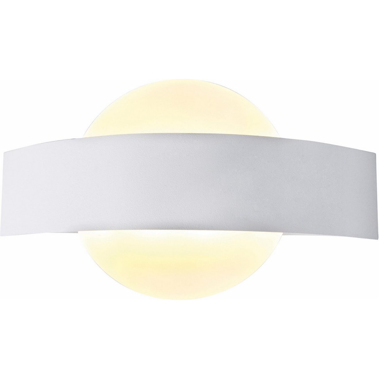 Näve Led-wandlamp Stan Efficiëntieklasse: E, wit/gesatineerd, metaal/acryl, l: 24 cm, h: 13 cm
