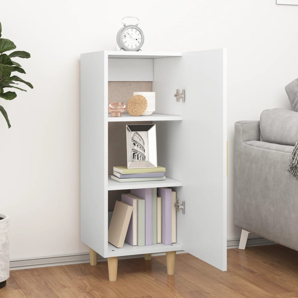 vidaXL Dressoir 34,5x34x90 cm bewerkt hout wit