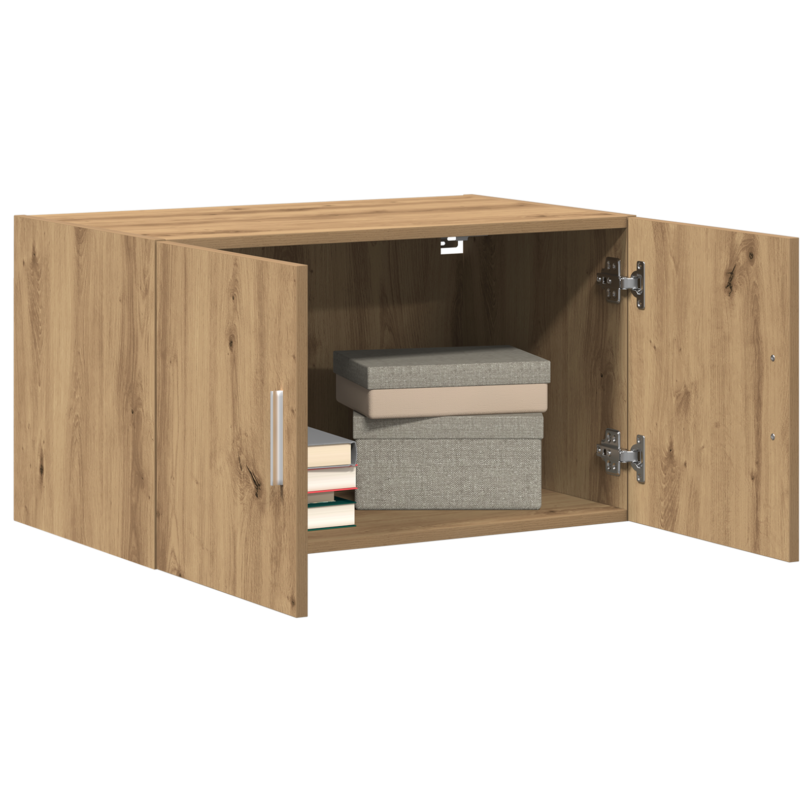 vidaXL Wandkast 70x42,5x40 cm bewerkt hout artisanaal eiken
