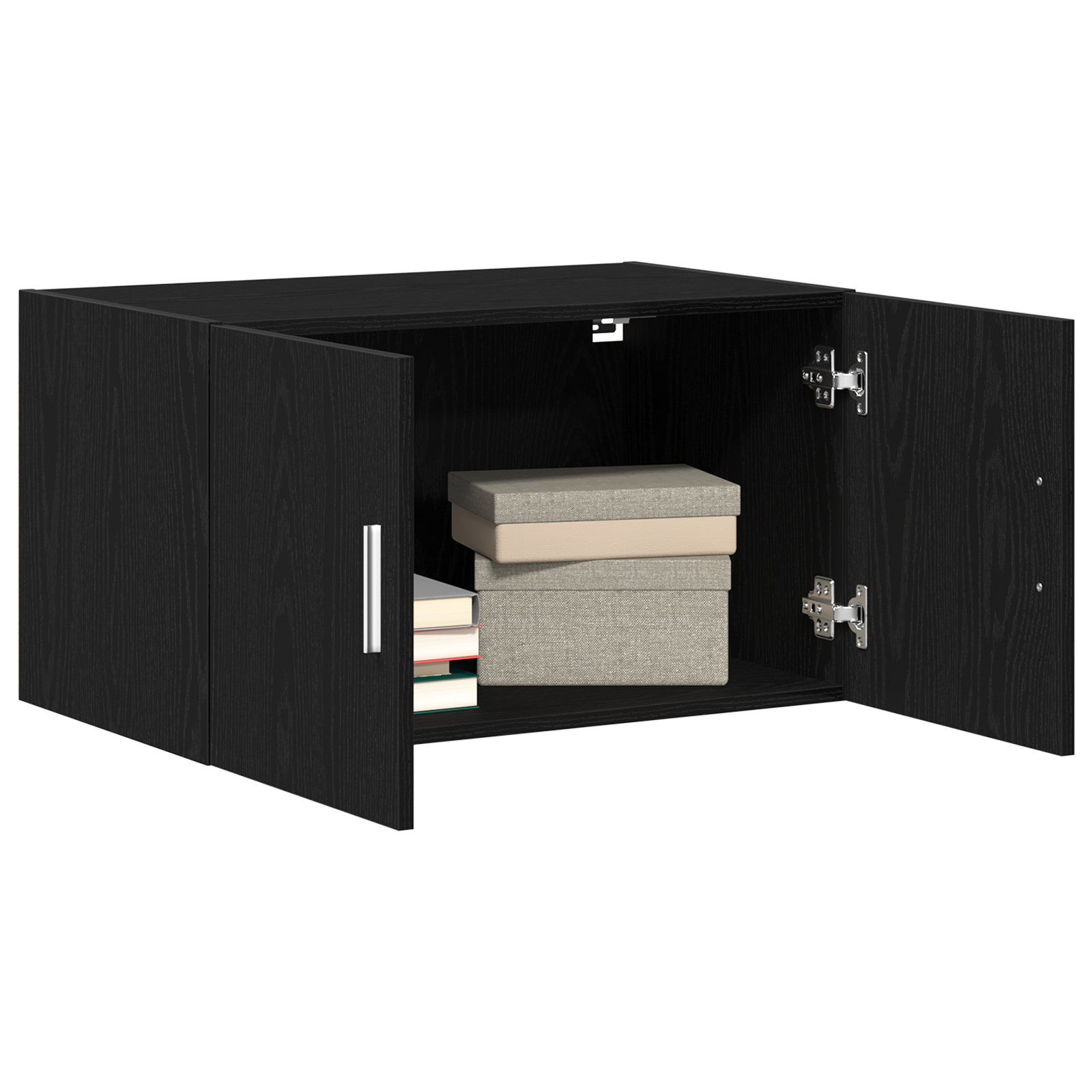 vidaXL Wandkast 70x42,5x40 cm bewerkt hout zwart eikenkleurig