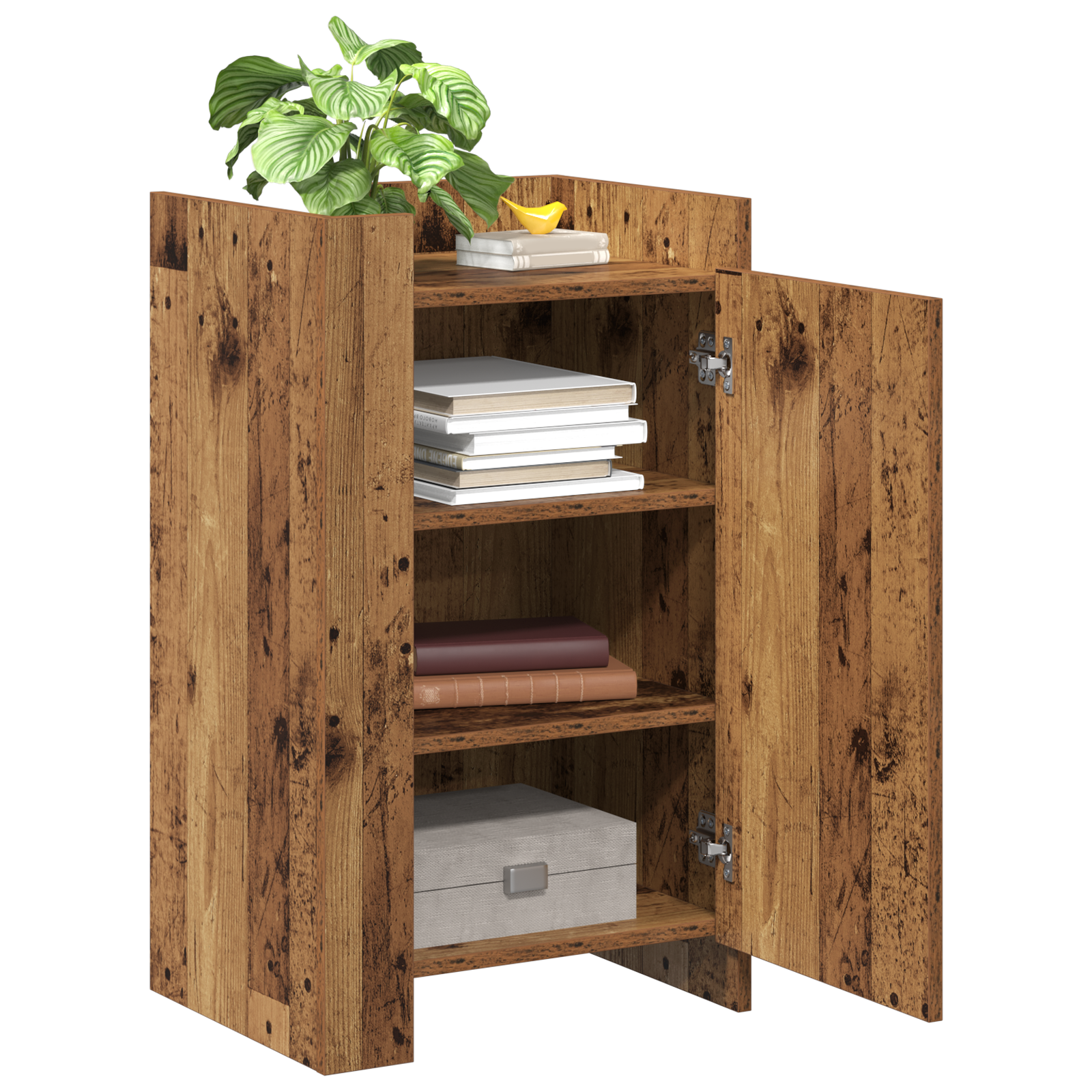 vidaXL Dressoir Oud Hout 45x35x75 cm Gelaagd Hout