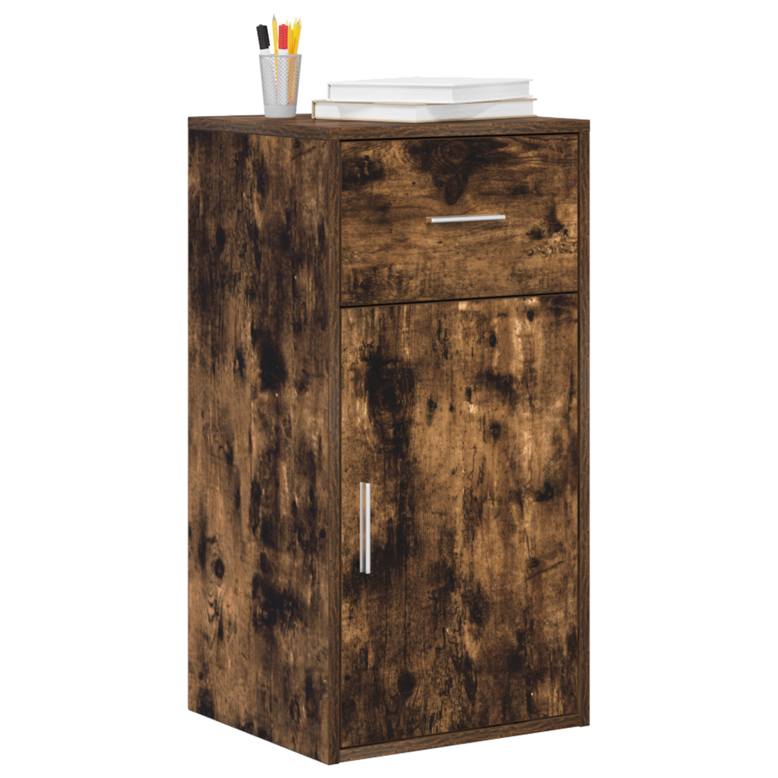 vidaXL Sideboard Gerookt Eiken 38x34,5x75 cm Houtmateriaal