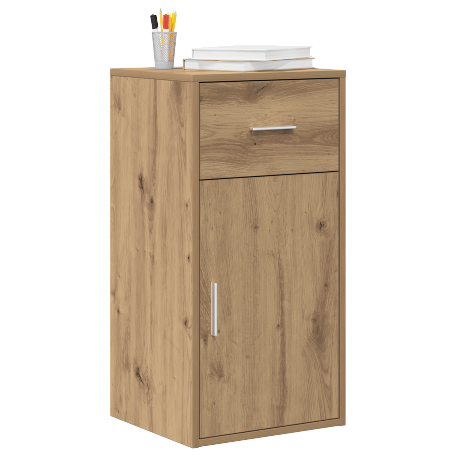 vidaXL Dressoir Artisan Eiken 38x34,5x75 cm Geengineerd Hout