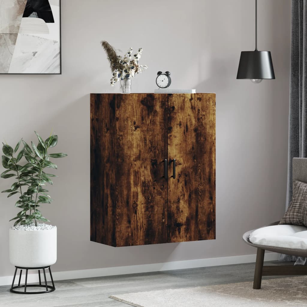 vidaXL Hangkast 69,5x34x90 cm gerookt eikenkleurig