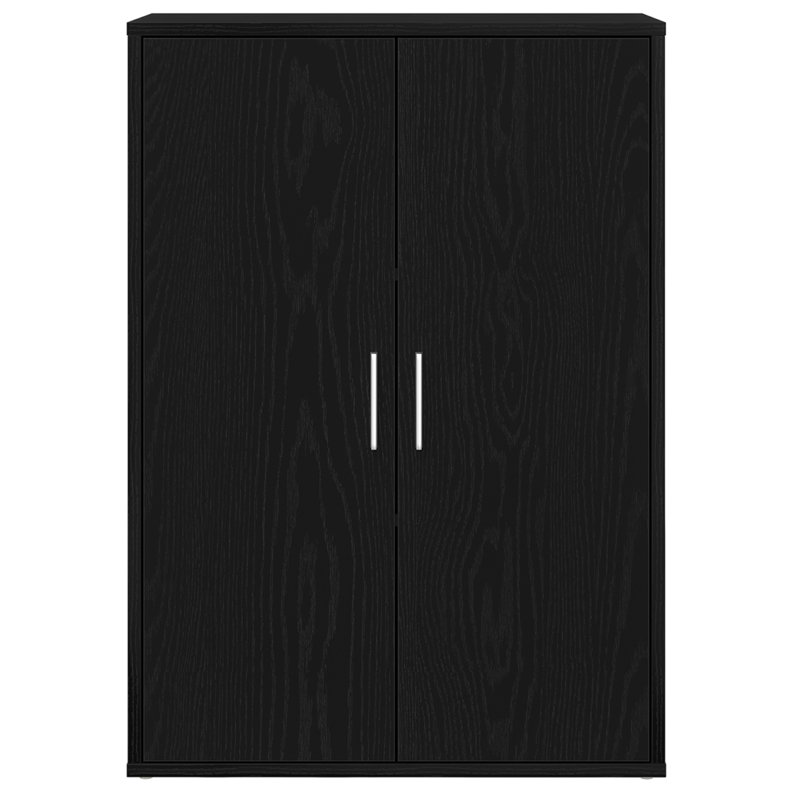 vidaXL Dressoir 60x31x84 cm bewerkt hout zwart eikenkleurig