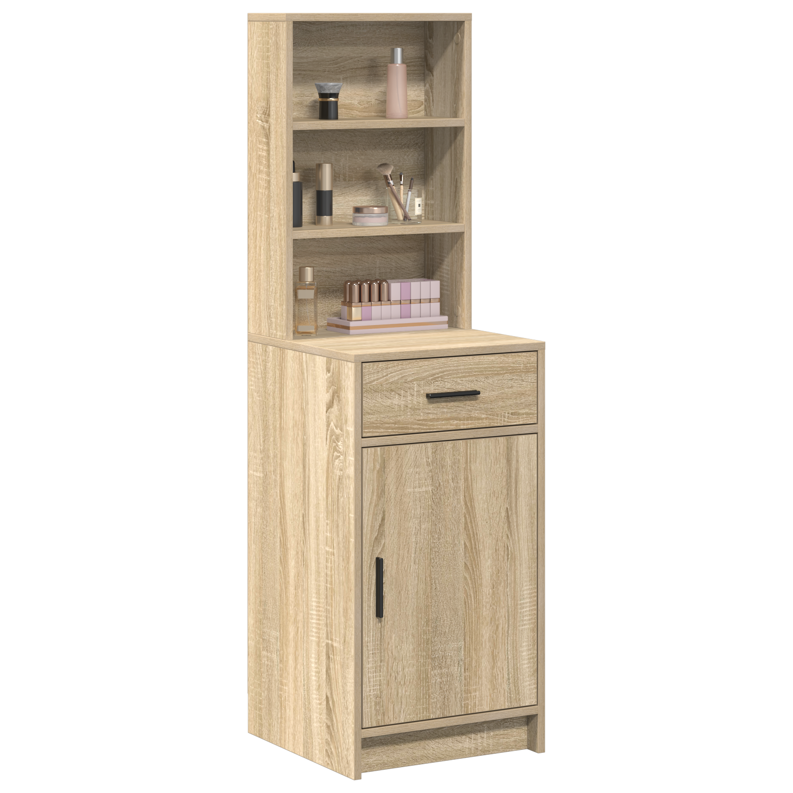 vidaXL Hoge Kasten Sonoma Eiken 40x41x135 cm Gelaagd Hout