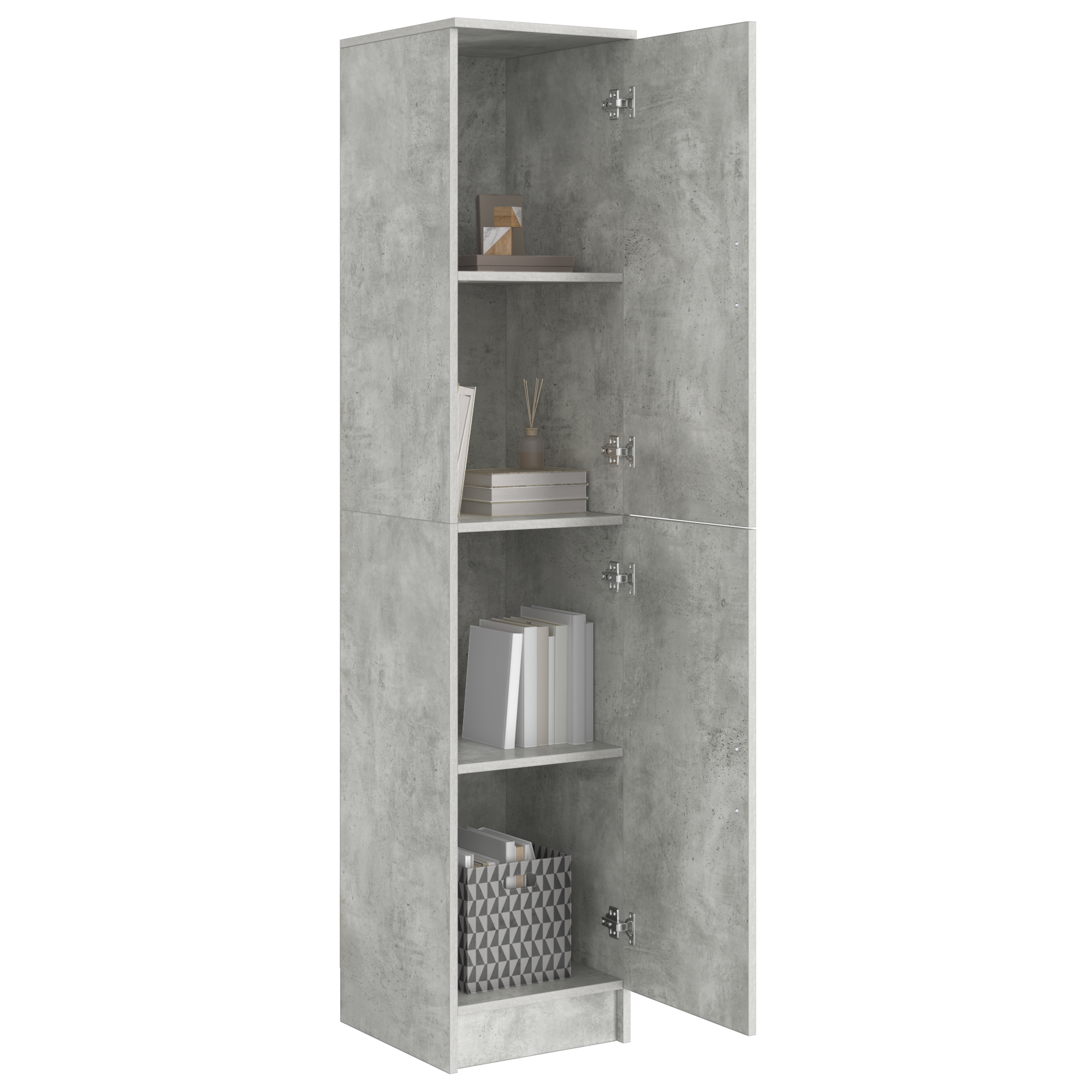 vidaXL Hoge kast Betonnen Grijs 35x39x168 cm Geengineerd Hout