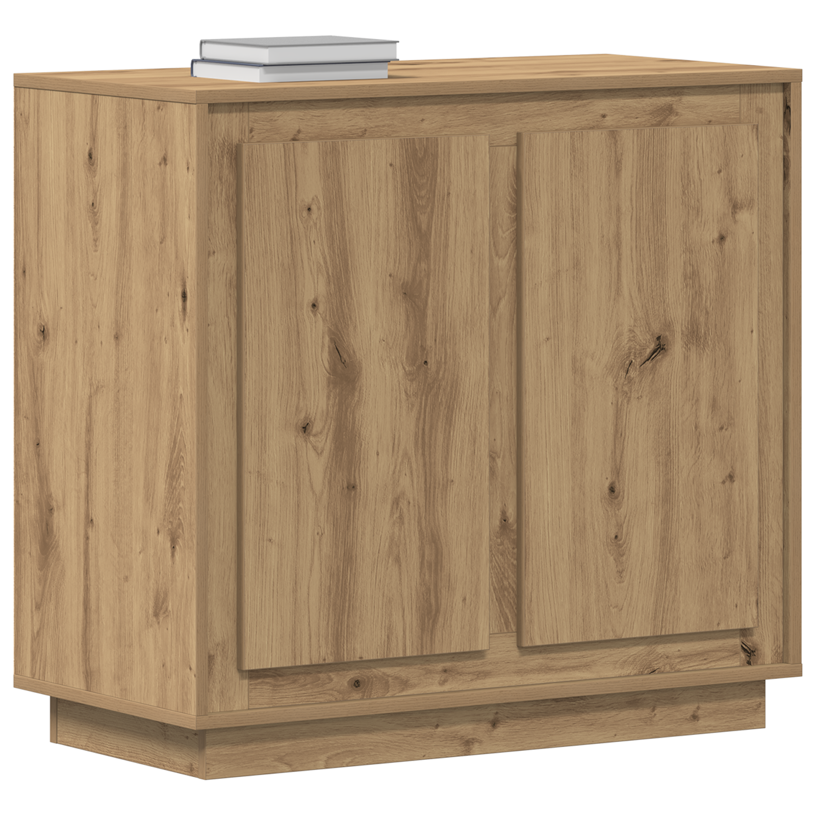 vidaXL Dressoir 80x34x75 cm bewerkt hout artisanaal eiken