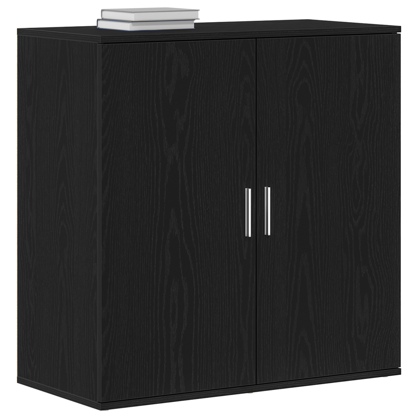 vidaXL Dressoir 79x38x80 cm bewerkt hout zwart eikenkleurig