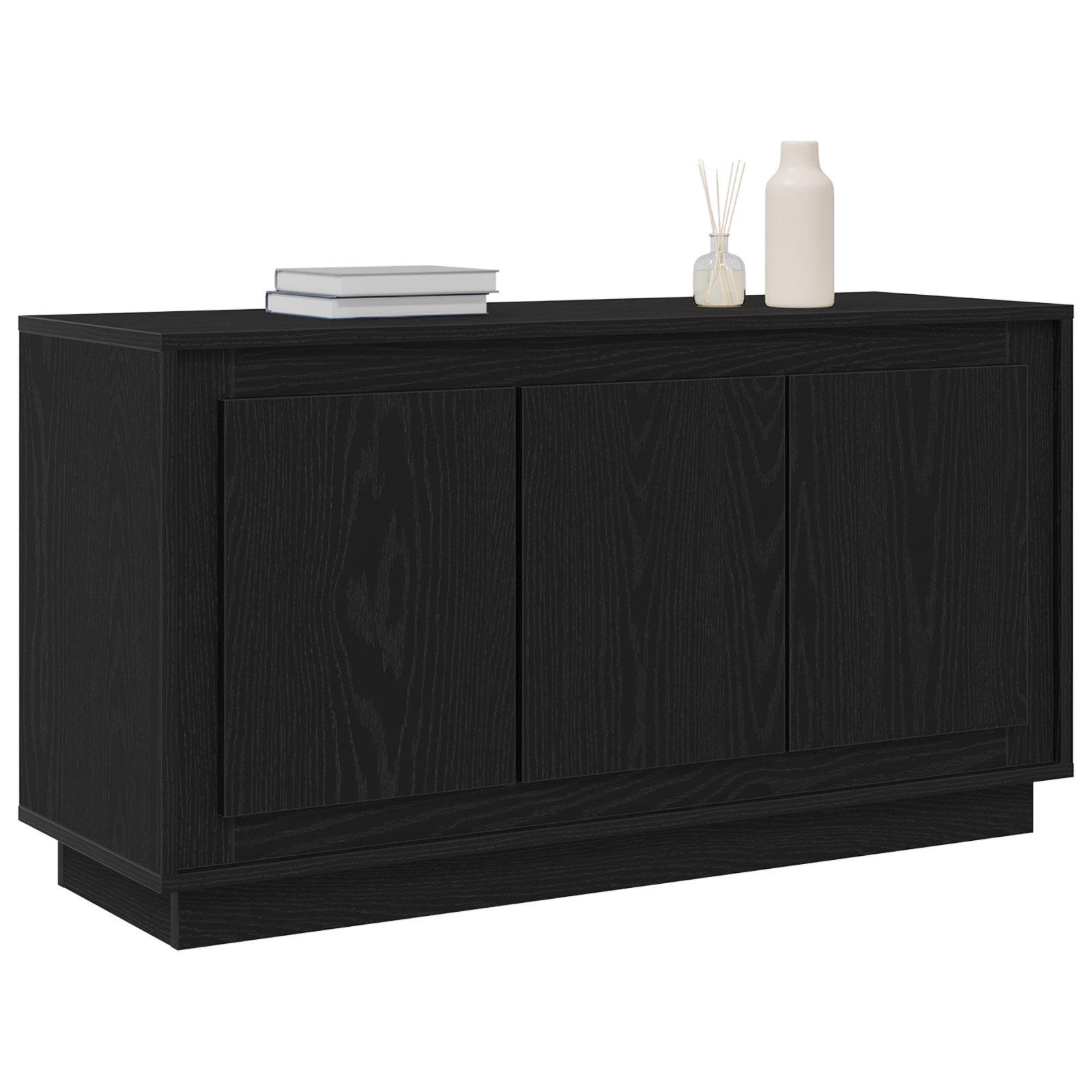 vidaXL Dressoir 102x35x55 cm bewerkt hout zwart eikenkleurig