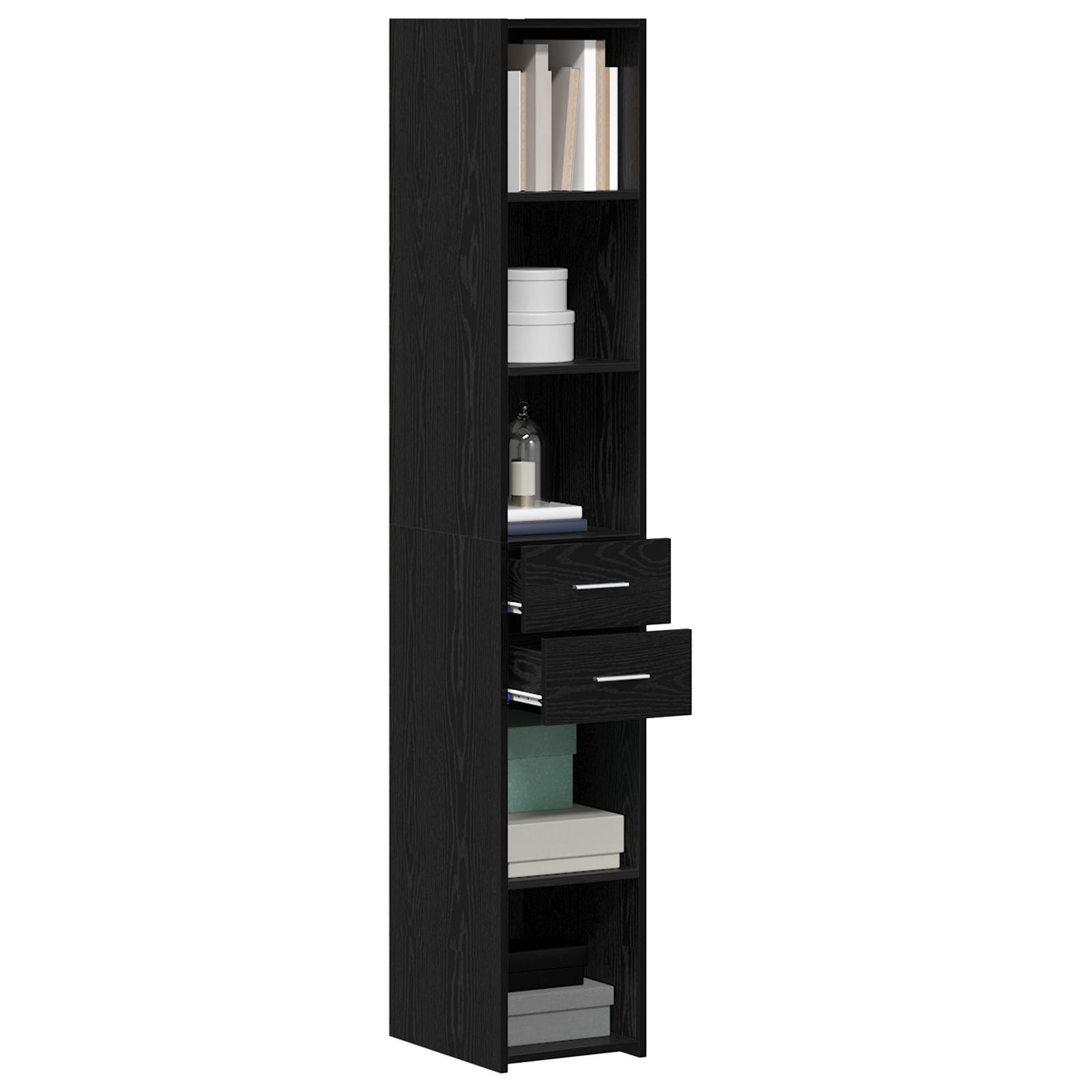 vidaXL Dressoir modern zwart eikenkleurig