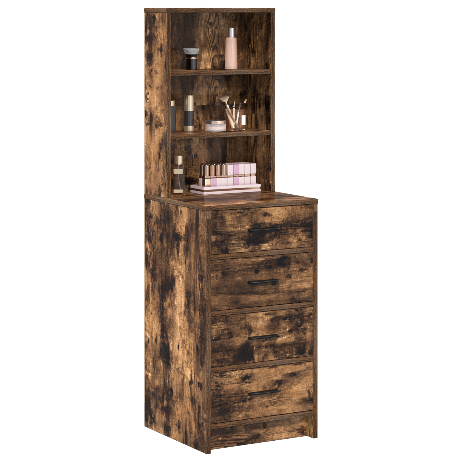 vidaXL Highboard van Gerookt Eikenhout 40x41x135 cm