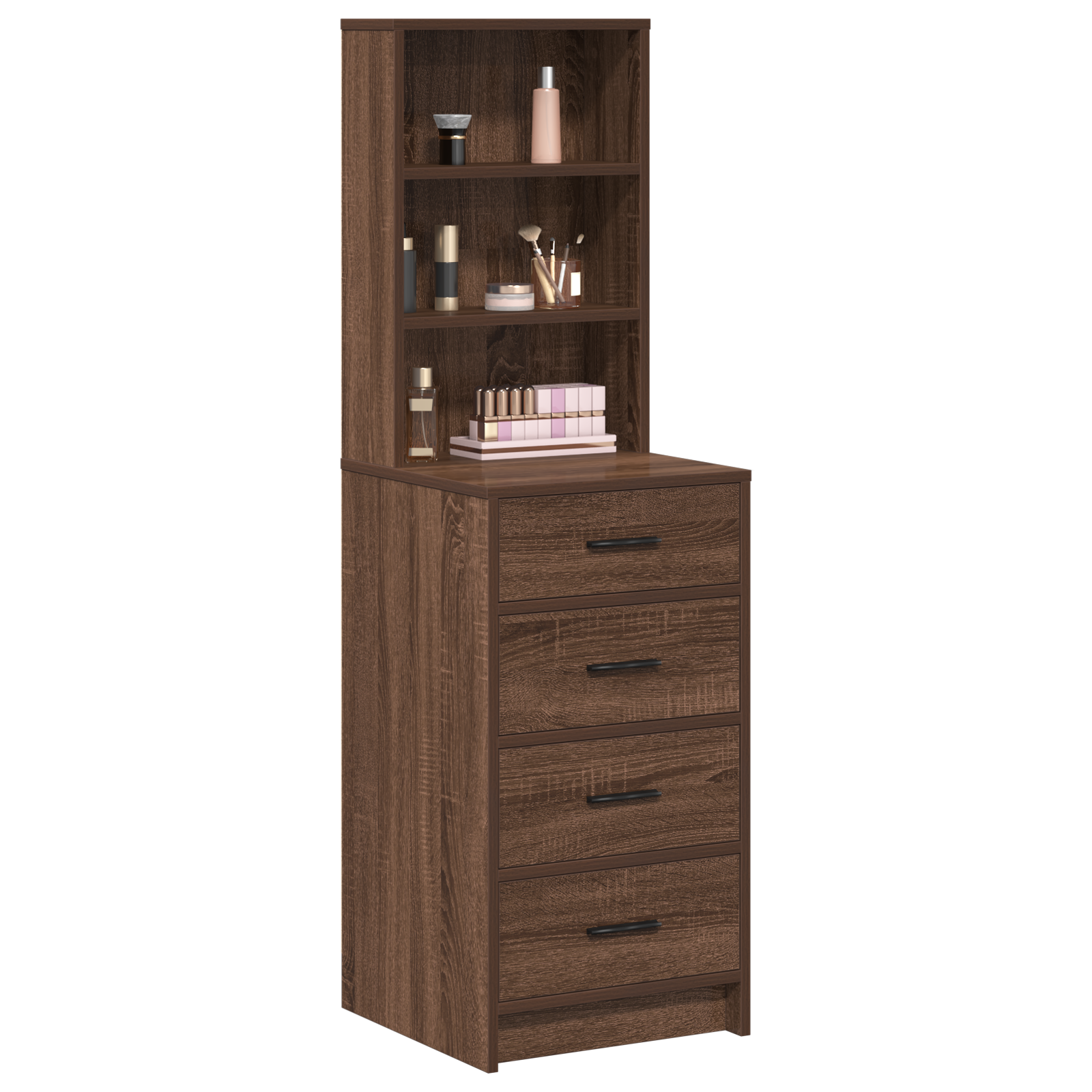 vidaXL Hoge kast Bruin Eiken 40x41x135 cm Gelaagd Hout