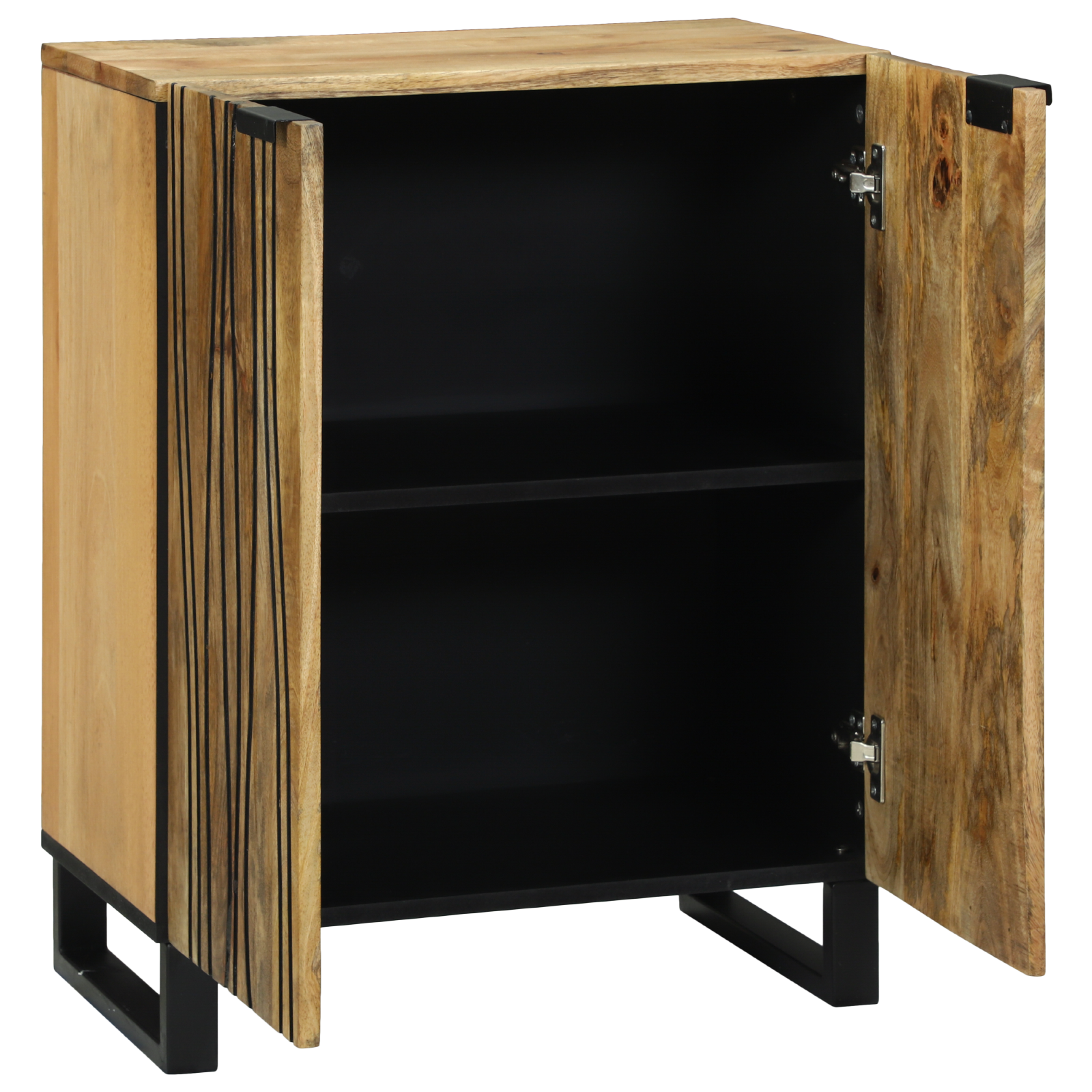 vidaXL Dressoir - 60 x 33,5 x 75 cm, van massief mangohout.