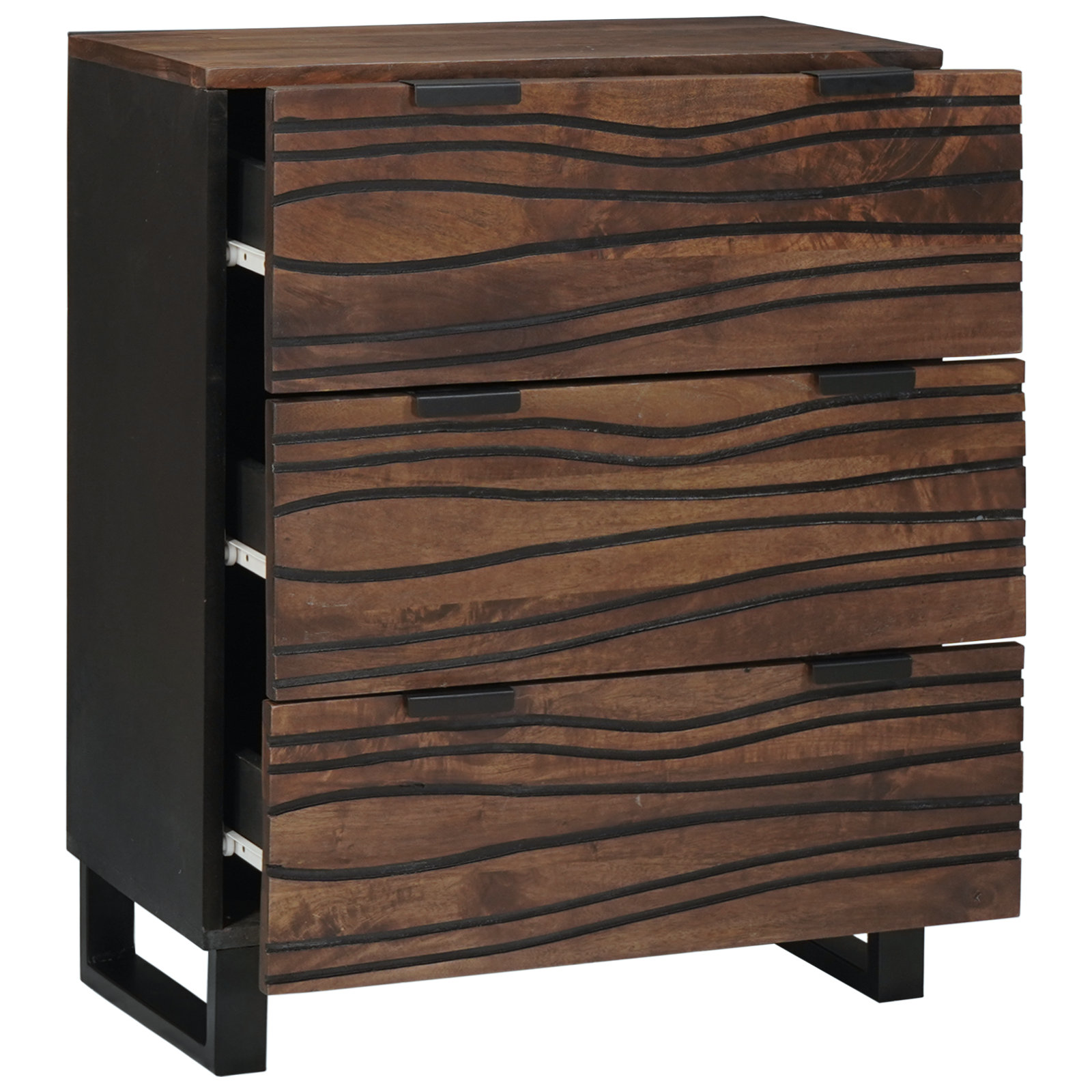 vidaXL Dressoir - 60x33.5x75 cm, gemaakt van massief mangohout