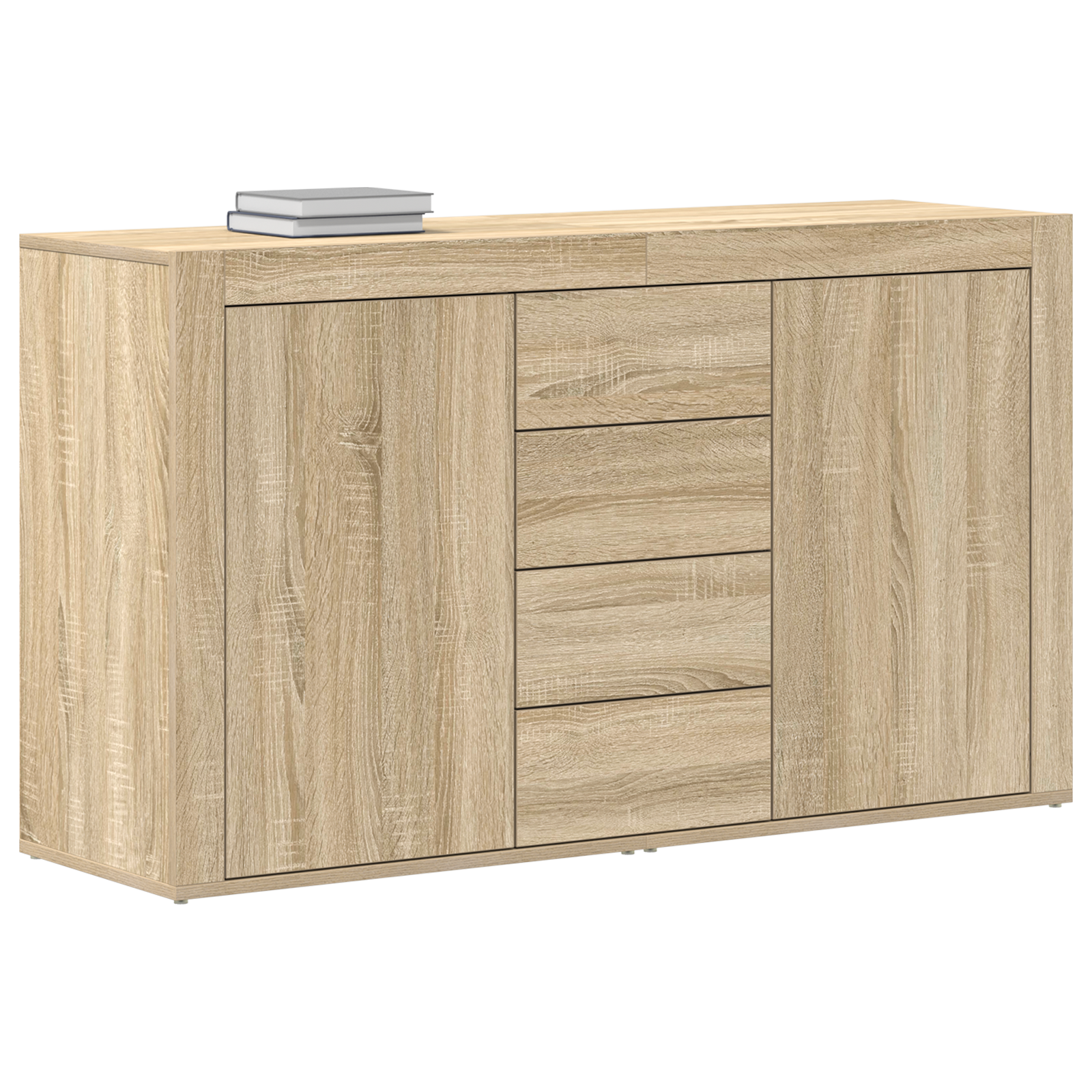 vidaXL Dressoir Sonoma Eik 120x36x69 cm Kunststof