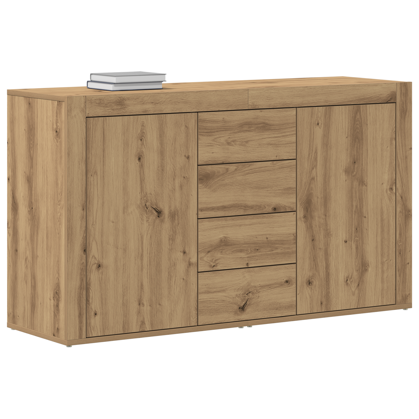 vidaXL Dressoir Artisan Eiken 120x36x69 cm Gelaagd Hout