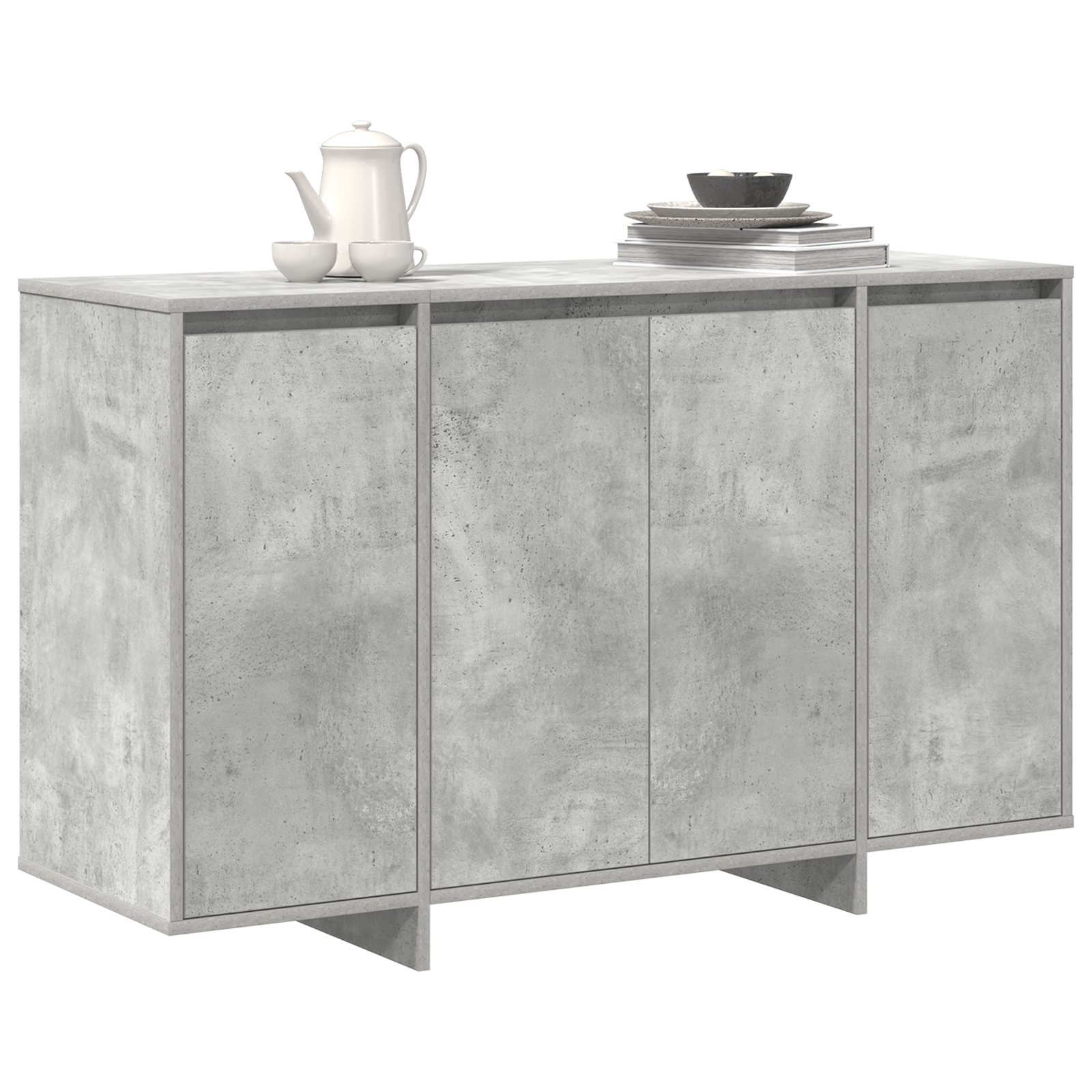 vidaXL Dressoir Beton Grijs 120x41x75 cm Hout