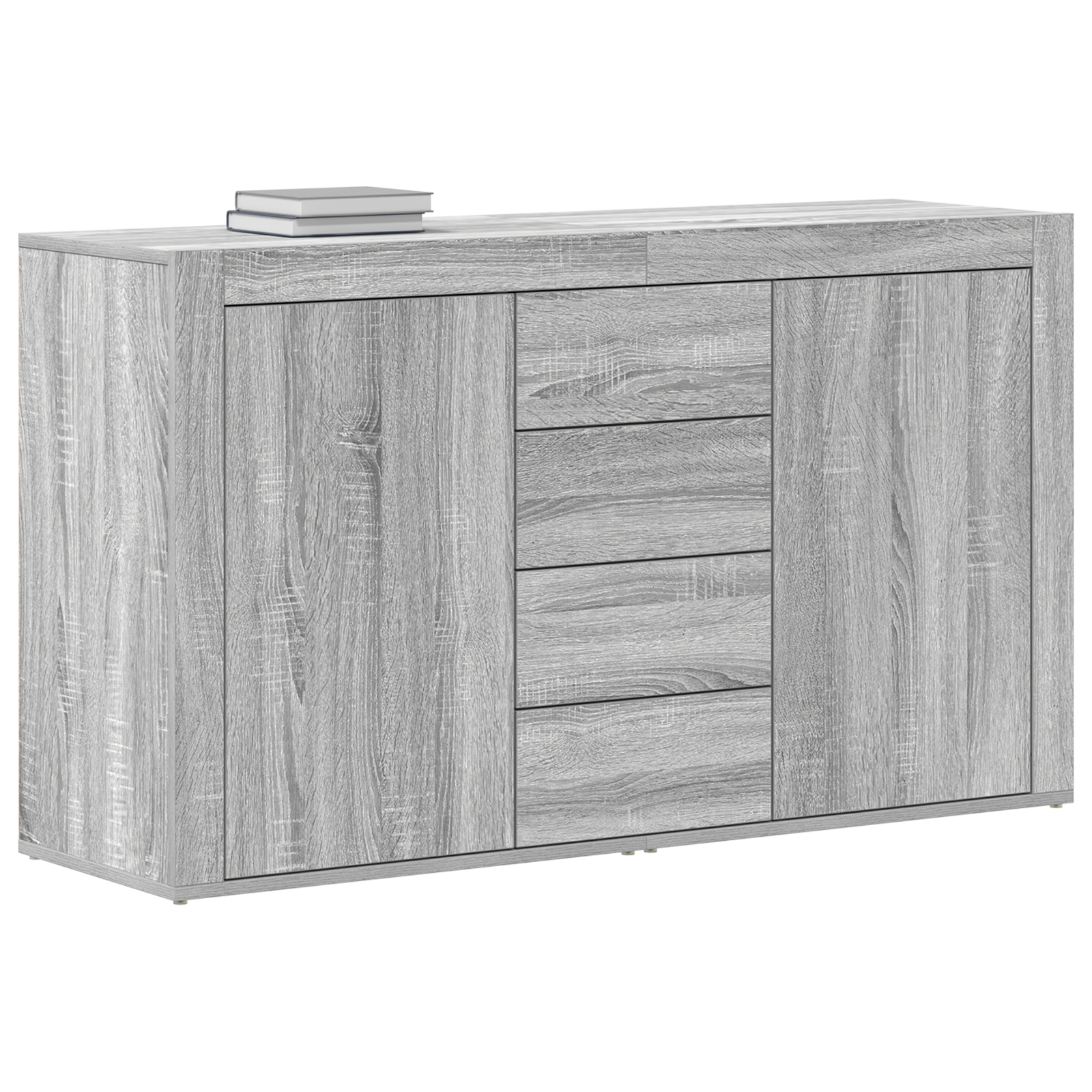 vidaXL Dressoir Grijs Sonoma 120x36x69 cm van Hout