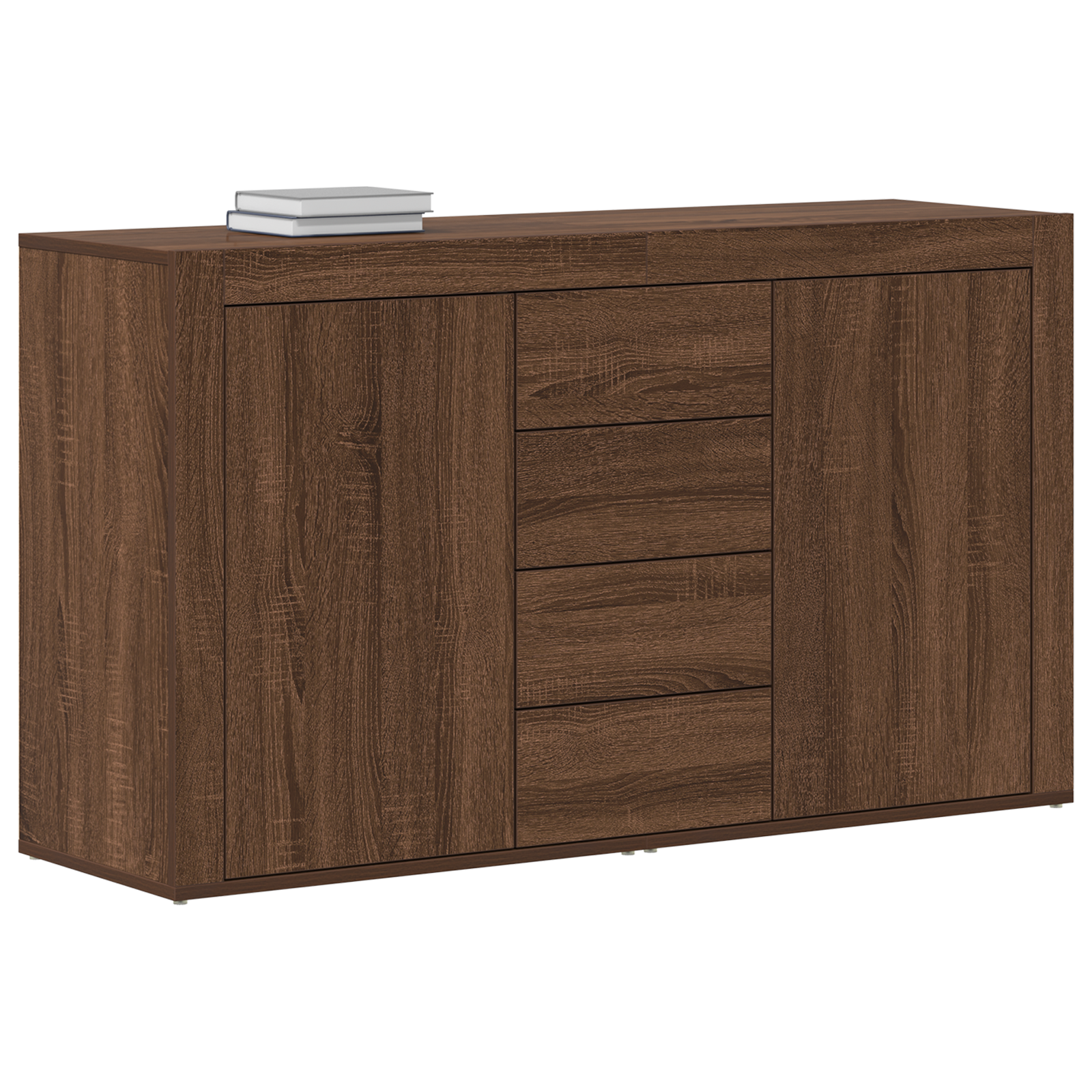 vidaXL Dressoir Bruin Eiken 120x36x69 cm Gelaagd Hout