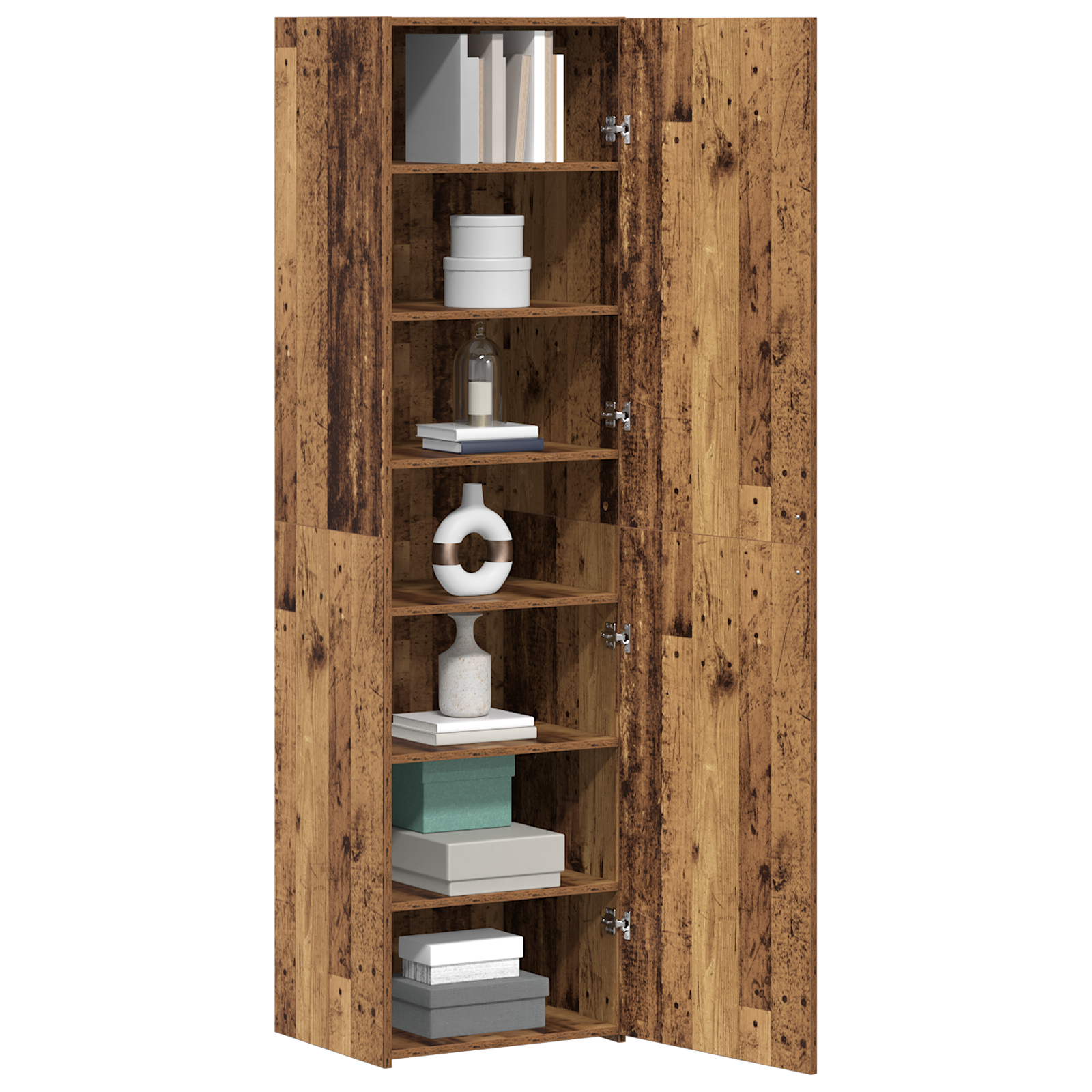 vidaXL Hoogboard Oude Hout 50x42.5x185 cm Bewerkt Hout