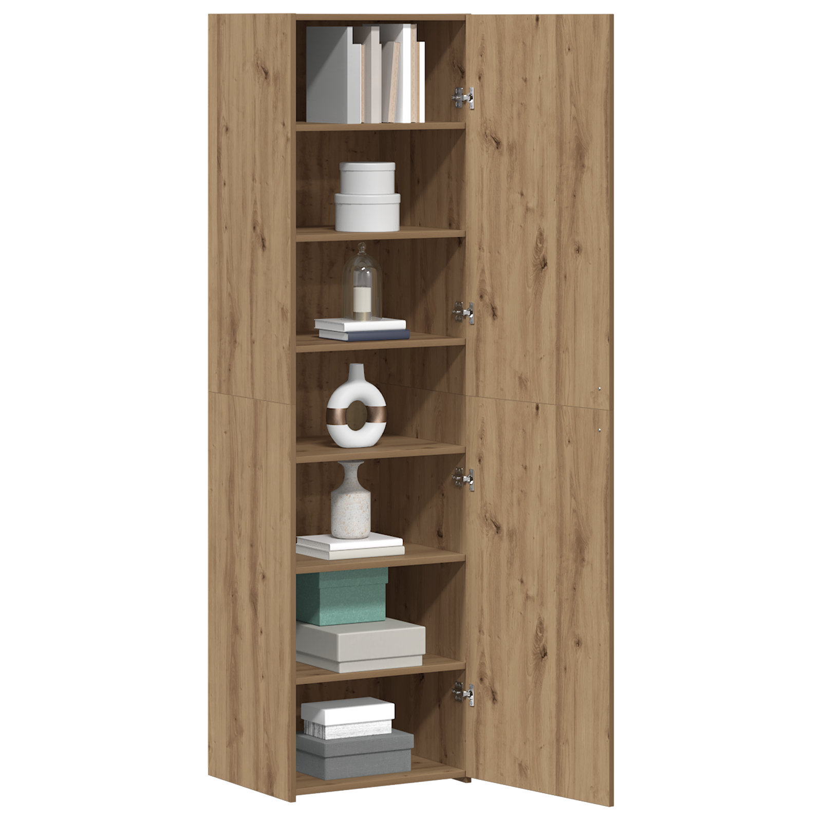 vidaXL Hoogbord Ambachtelijke Eiken 50x42,5x185 cm Geengineerd Hout