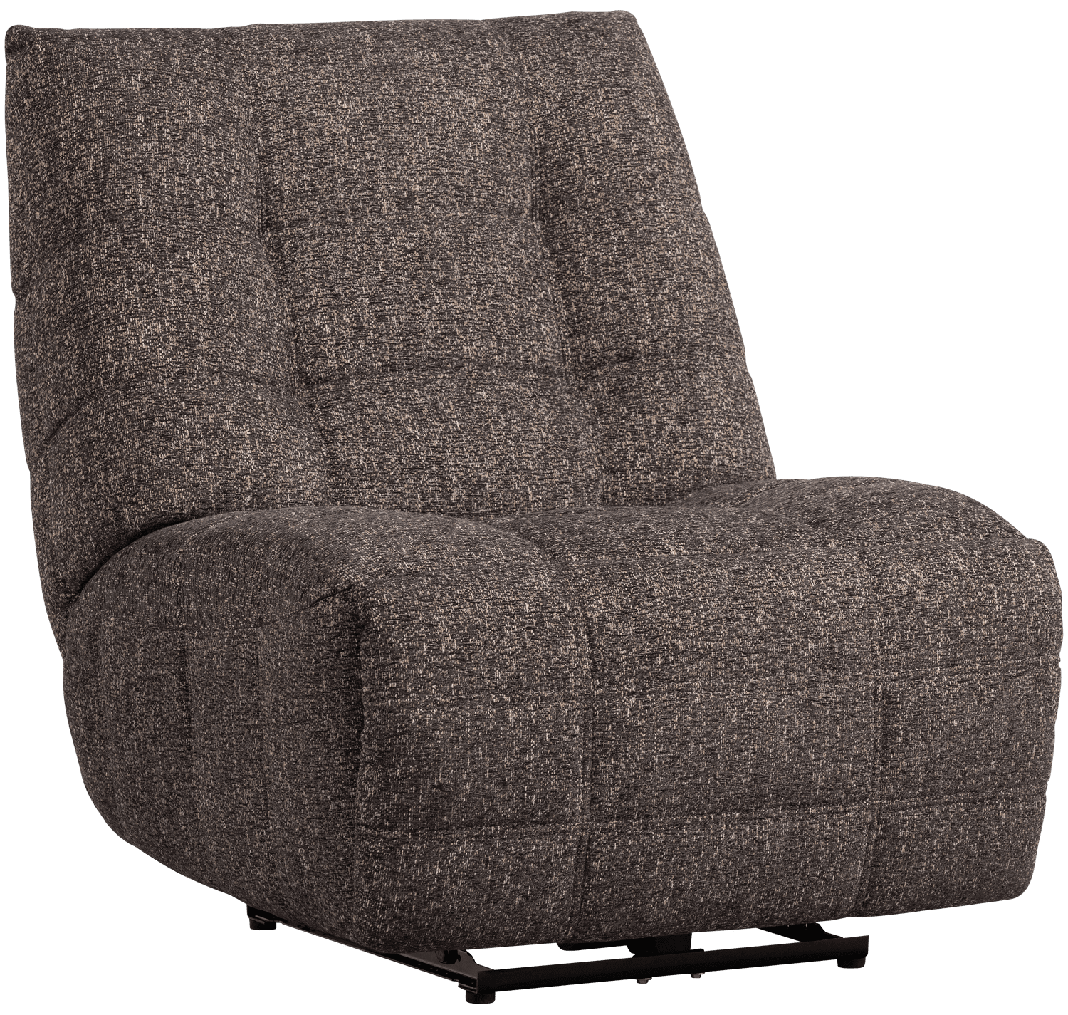 Hein relaxfauteuil elektrisch melange antraciet/bruin