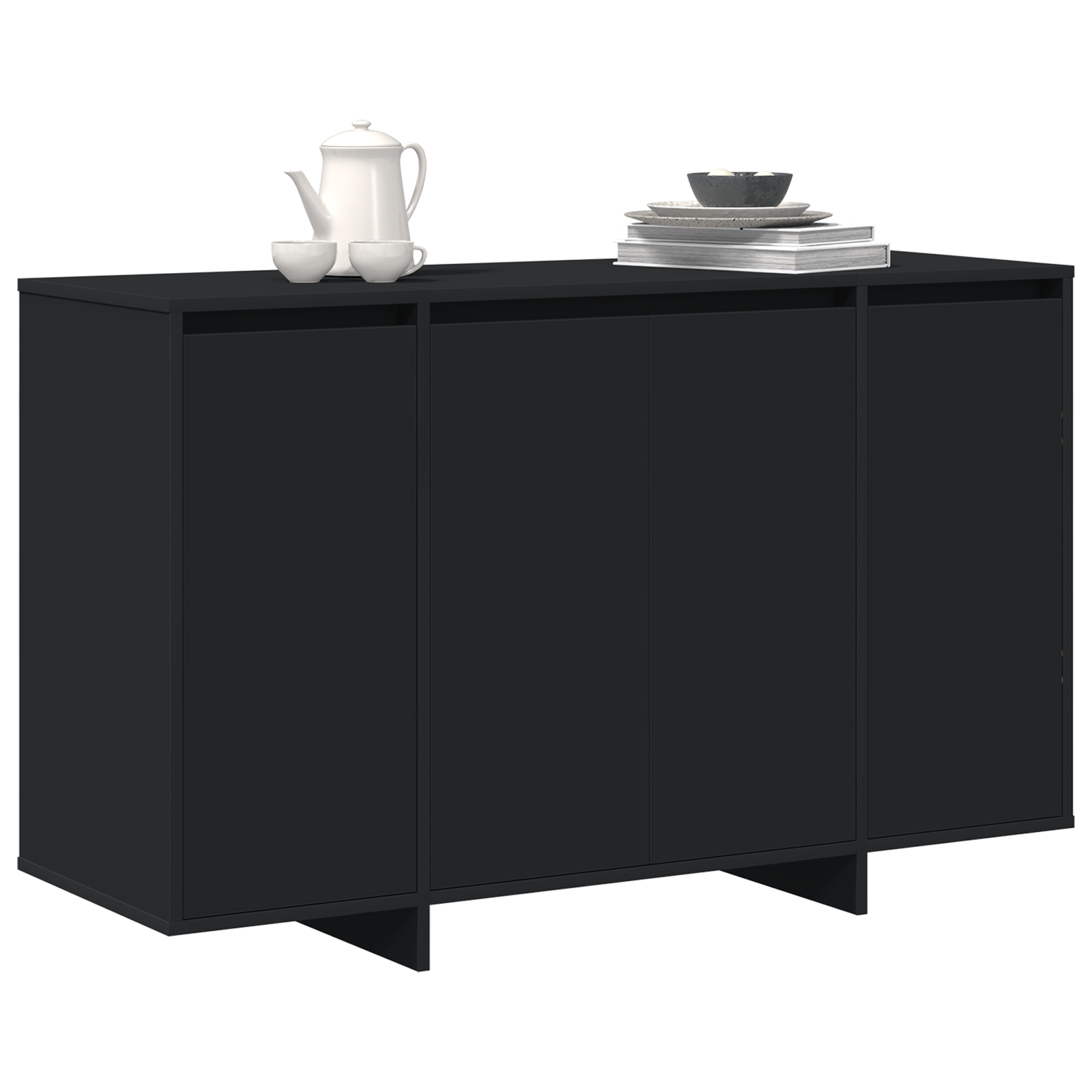 vidaXL Dressoir Zwart 120x41x75 cm Gelaagd Hout