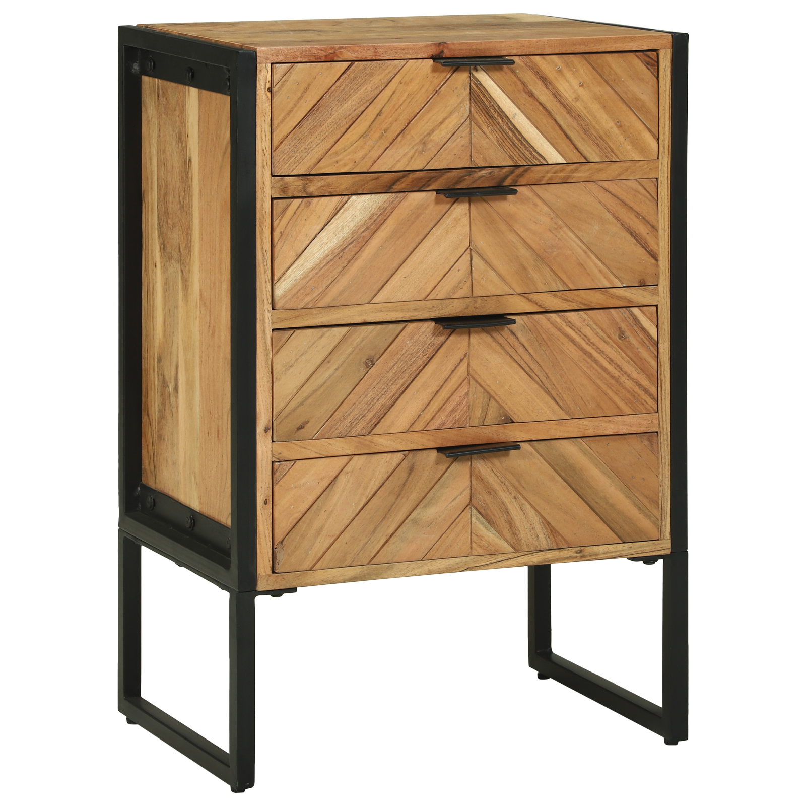 vidaXL Highboard 50x35x75 cm van Massief Acaciahout
