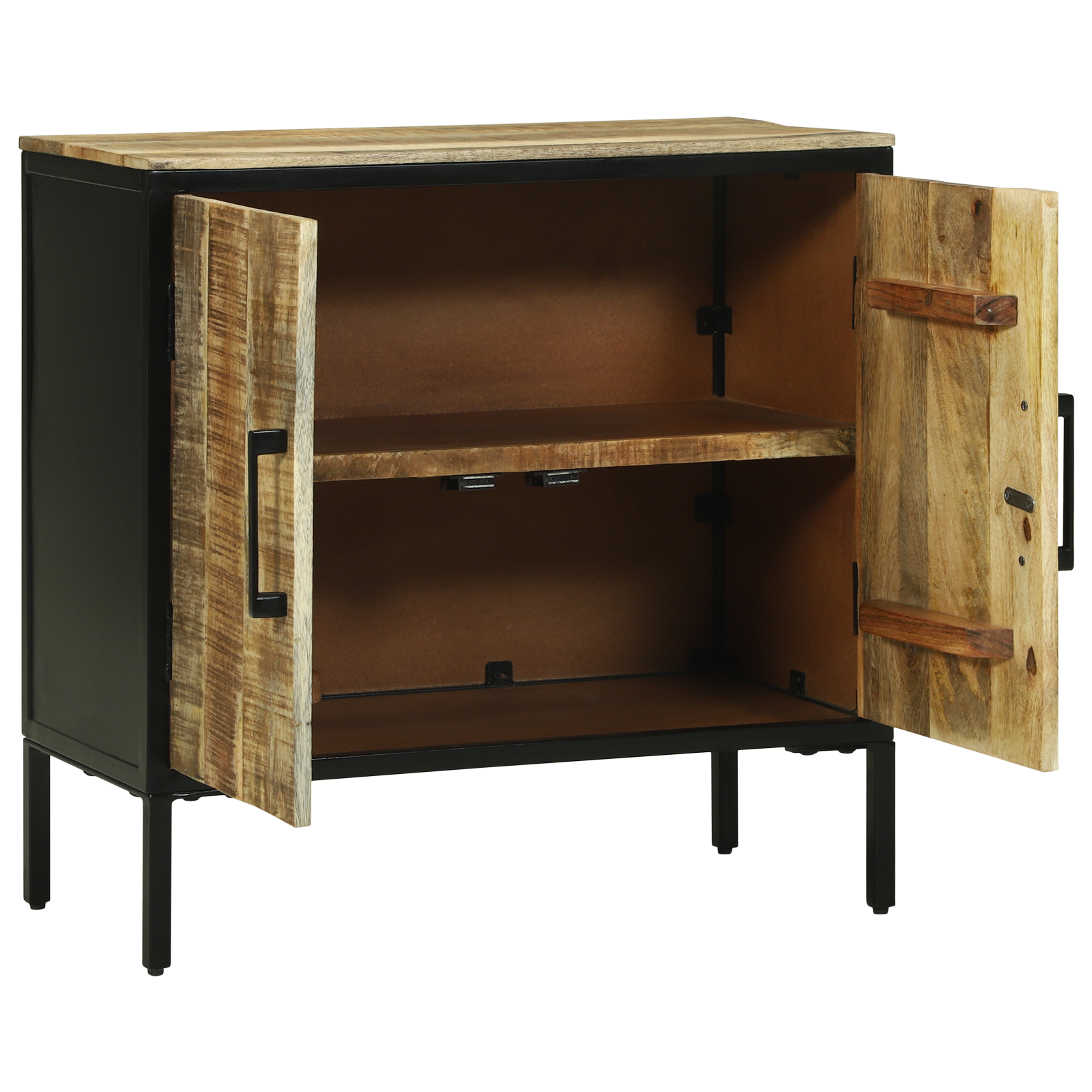 vidaXL Dressoir 70x35x70 cm Massief Ruw Mangohout