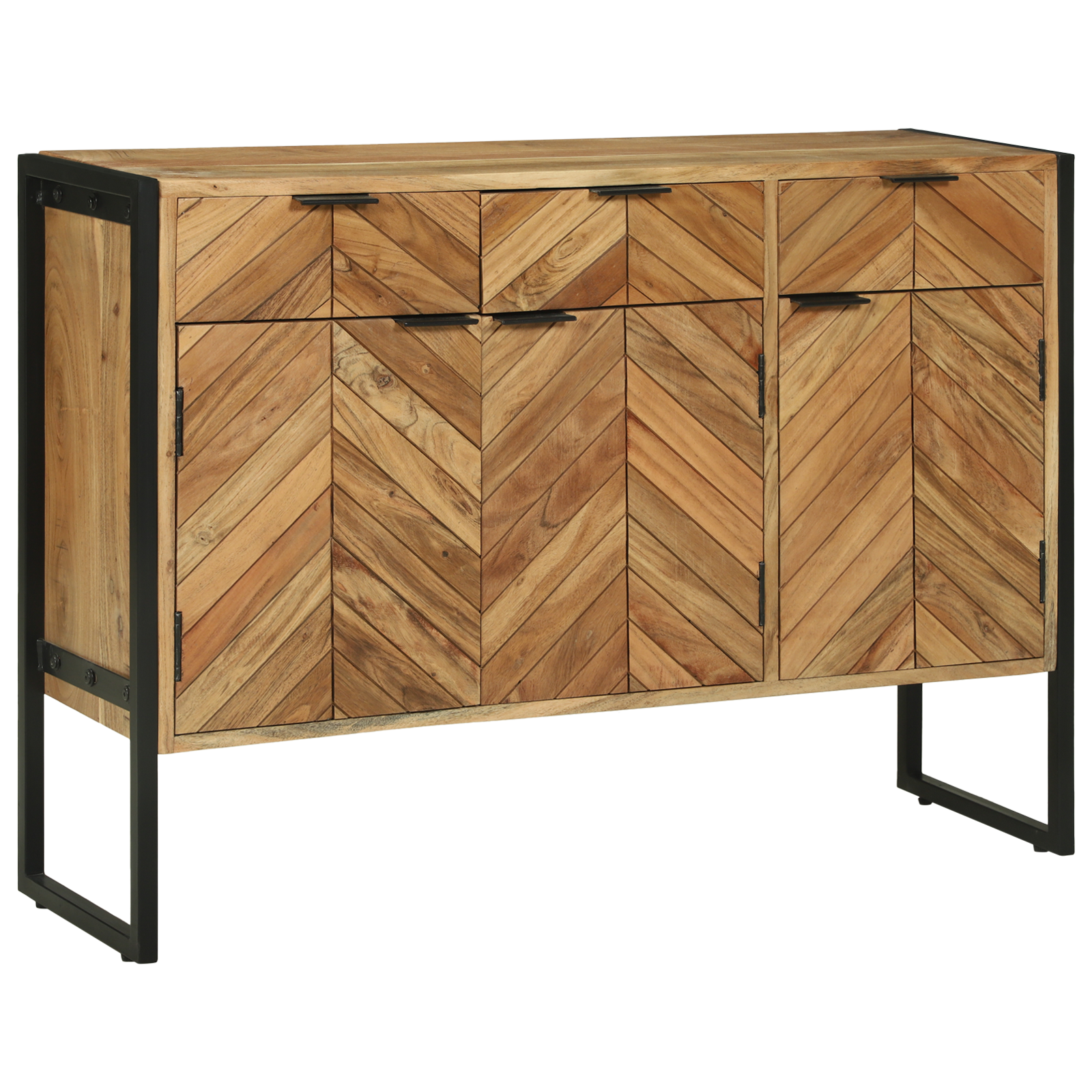 vidaXL Dressoir 100x30x75 cm van Massief Acaciahout