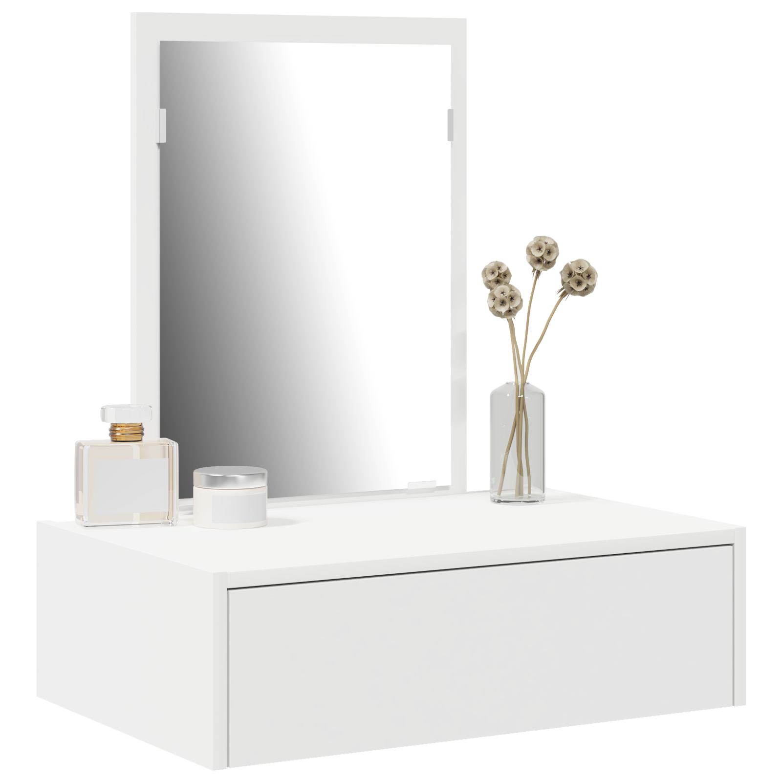 vidaXL Wandkaptafel Wit 60x40x70 cm