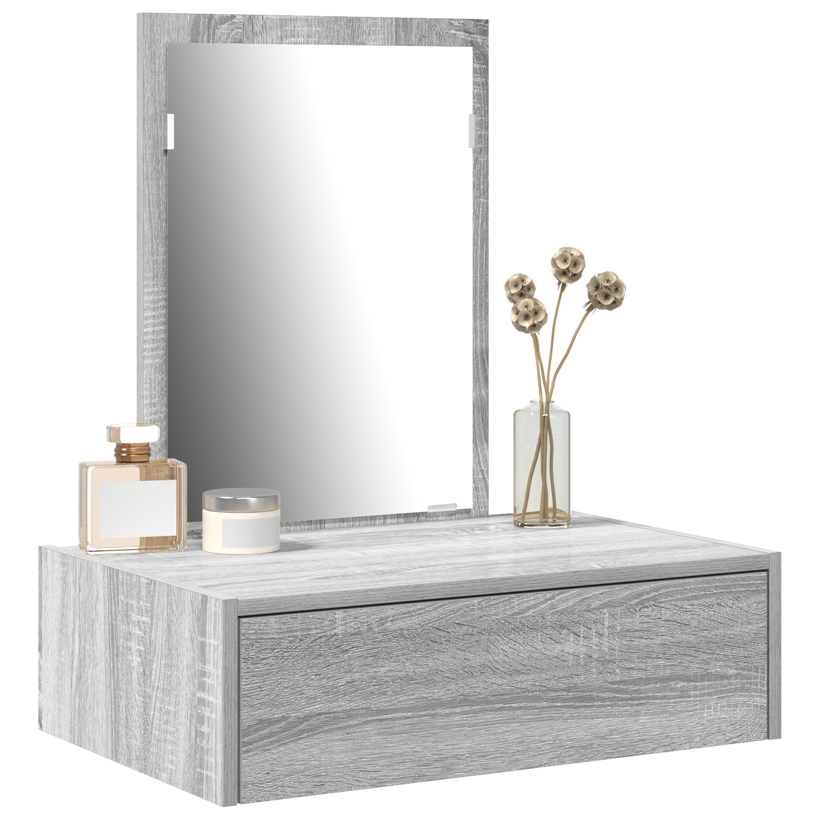 vidaXL Wandkaptafel 60x40x70 cm grijs sonoma eikenkleurig
