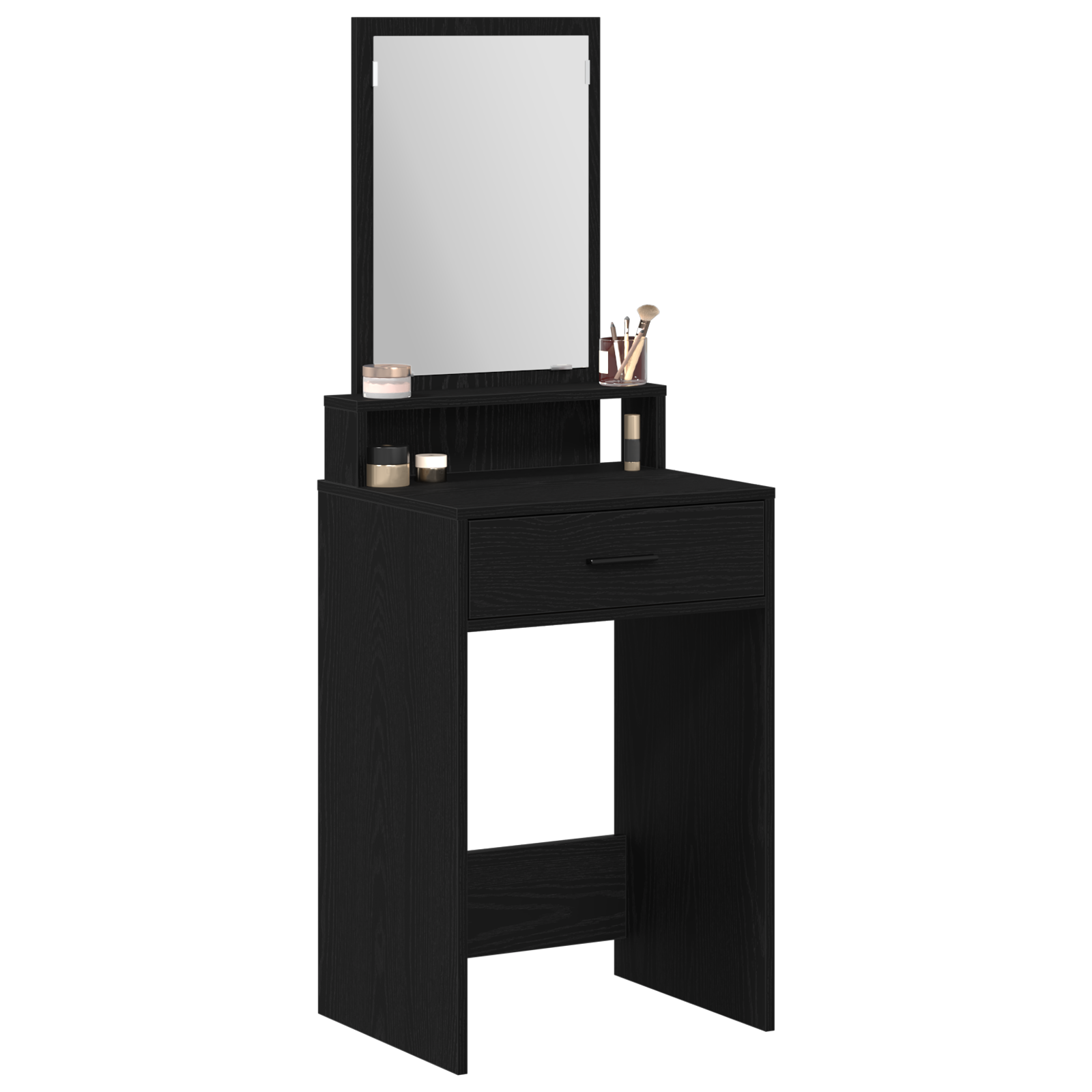 vidaXL Kaptafel met Lades - Zwart Eiken - 50x41x140 cm