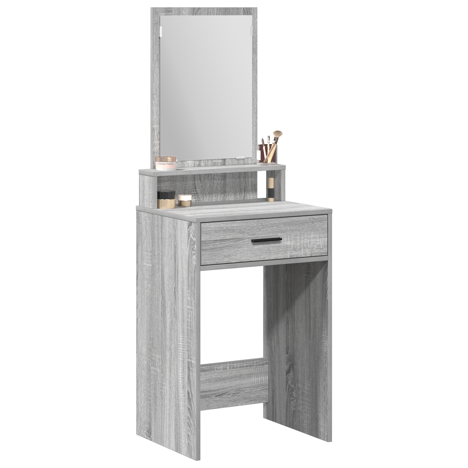 vidaXL Make-uptafel met lades Grijs Sonoma 50x41x140 cm