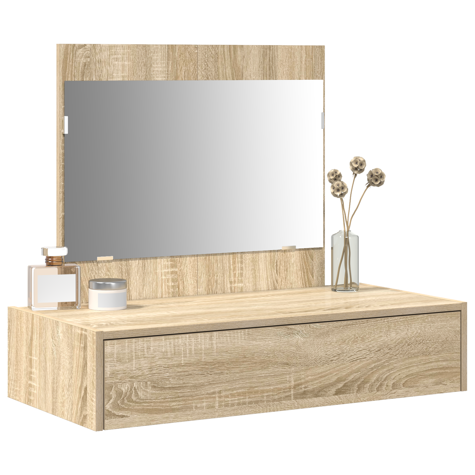vidaXL Wandgemonteerde Kaptafel van Sonoma Eik 83x40x70 cm