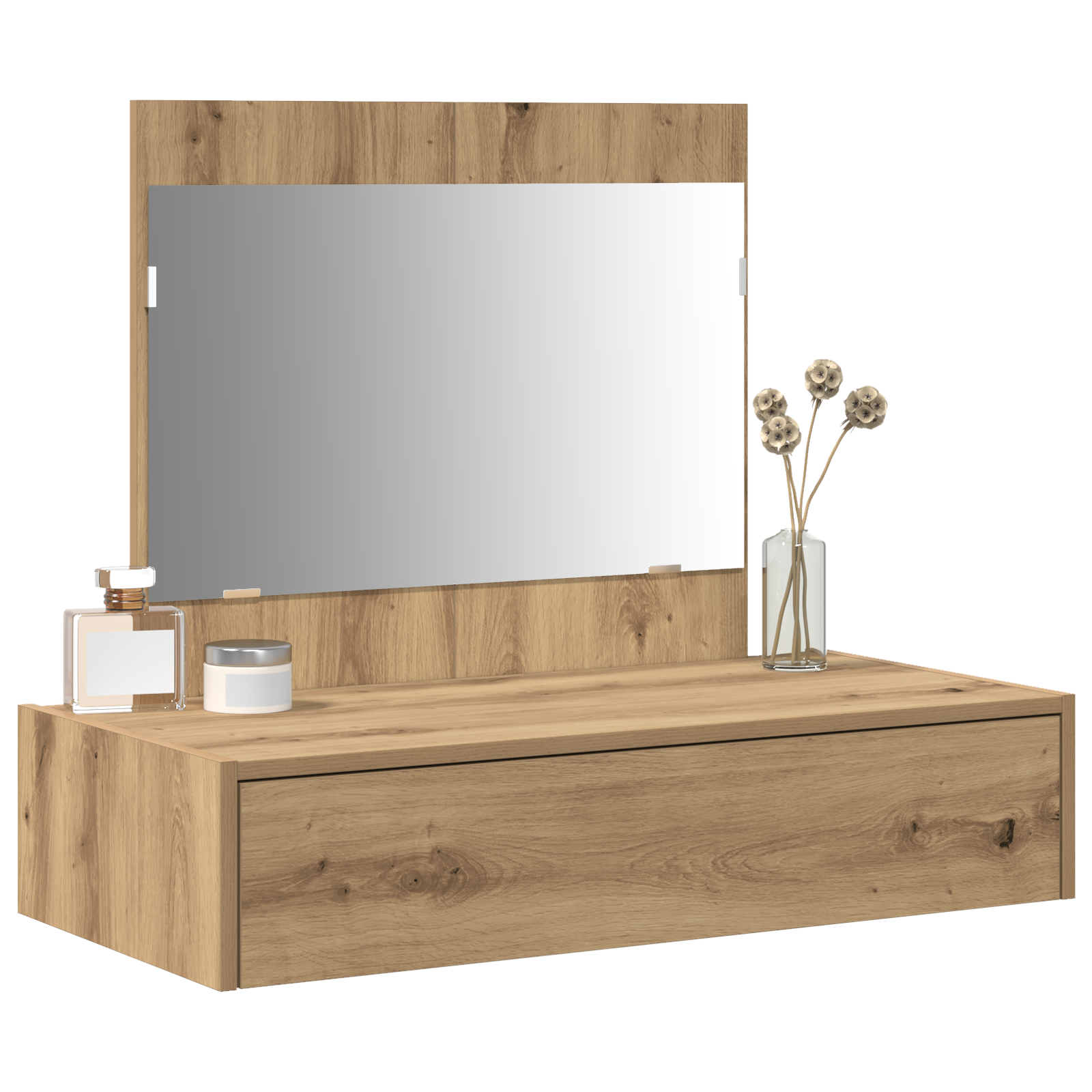 vidaXL Wandgemonteerde Dressingtas Artisan Eiken 83x40x70 cm