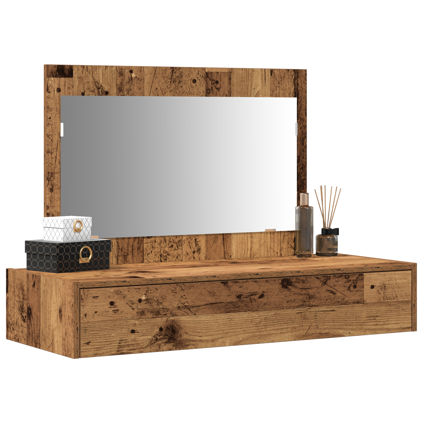 vidaXL Wandplank Kaptafel - Vintage Hout - 100x40x70 cm
