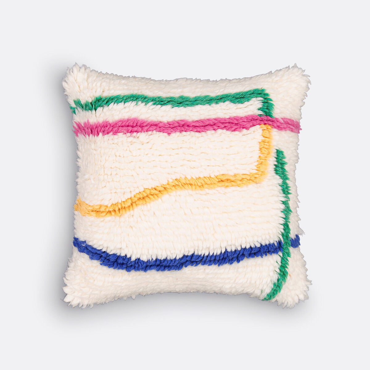 LA REDOUTE INTERIEURS Kussenhoes 45 x 45 cm getufte wol, Lounis