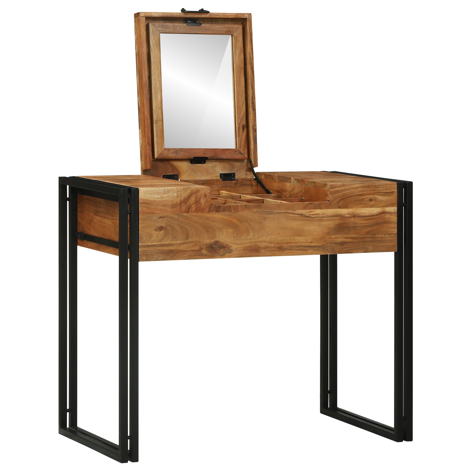 vidaXL Make-uptafel 90x50x75 cm Massief Acaciahout
