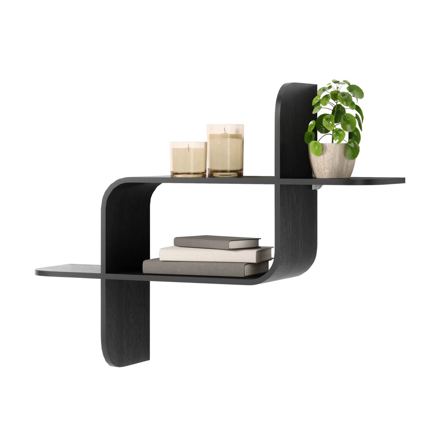 Umbra Wandplank  Montage 64 x 48 x 16 cm Zwart