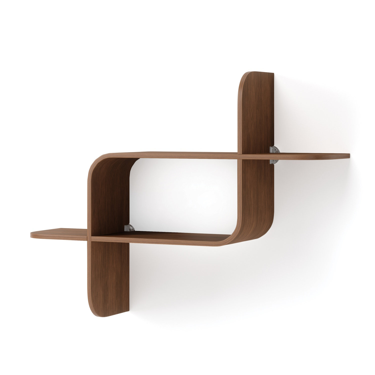 Umbra Wandplank  Montage 64 x 48 x 16 cm Licht Walnoot