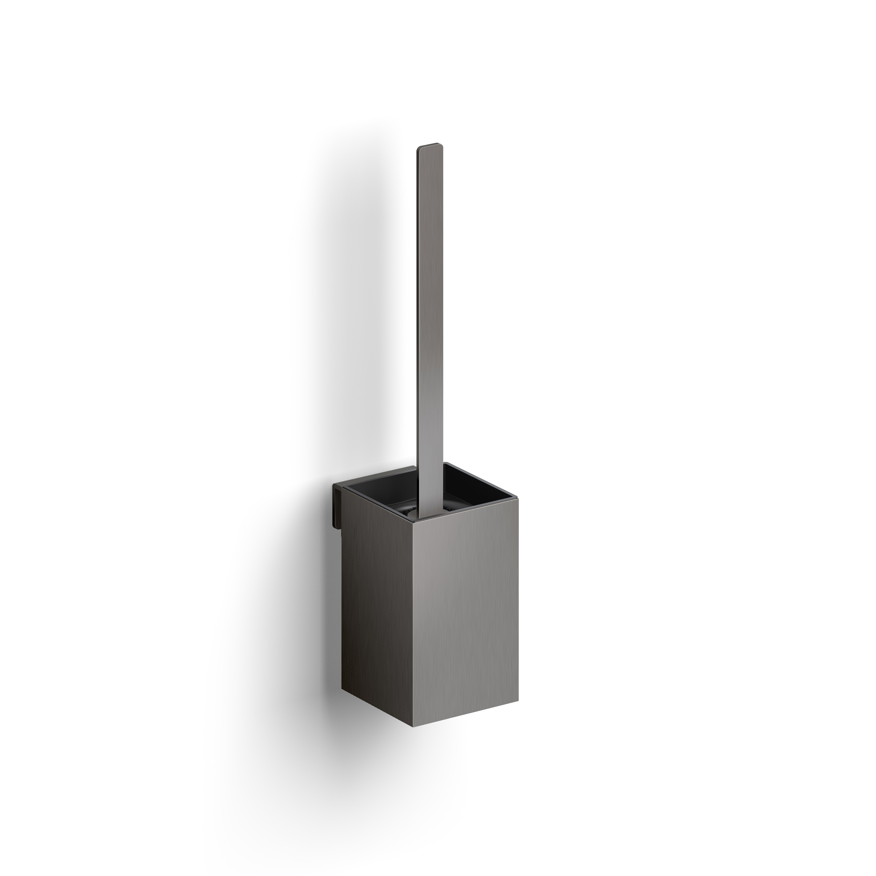 Clou Fold toiletborstelgarnituur, wandmontage, gunmetal geb. PVD