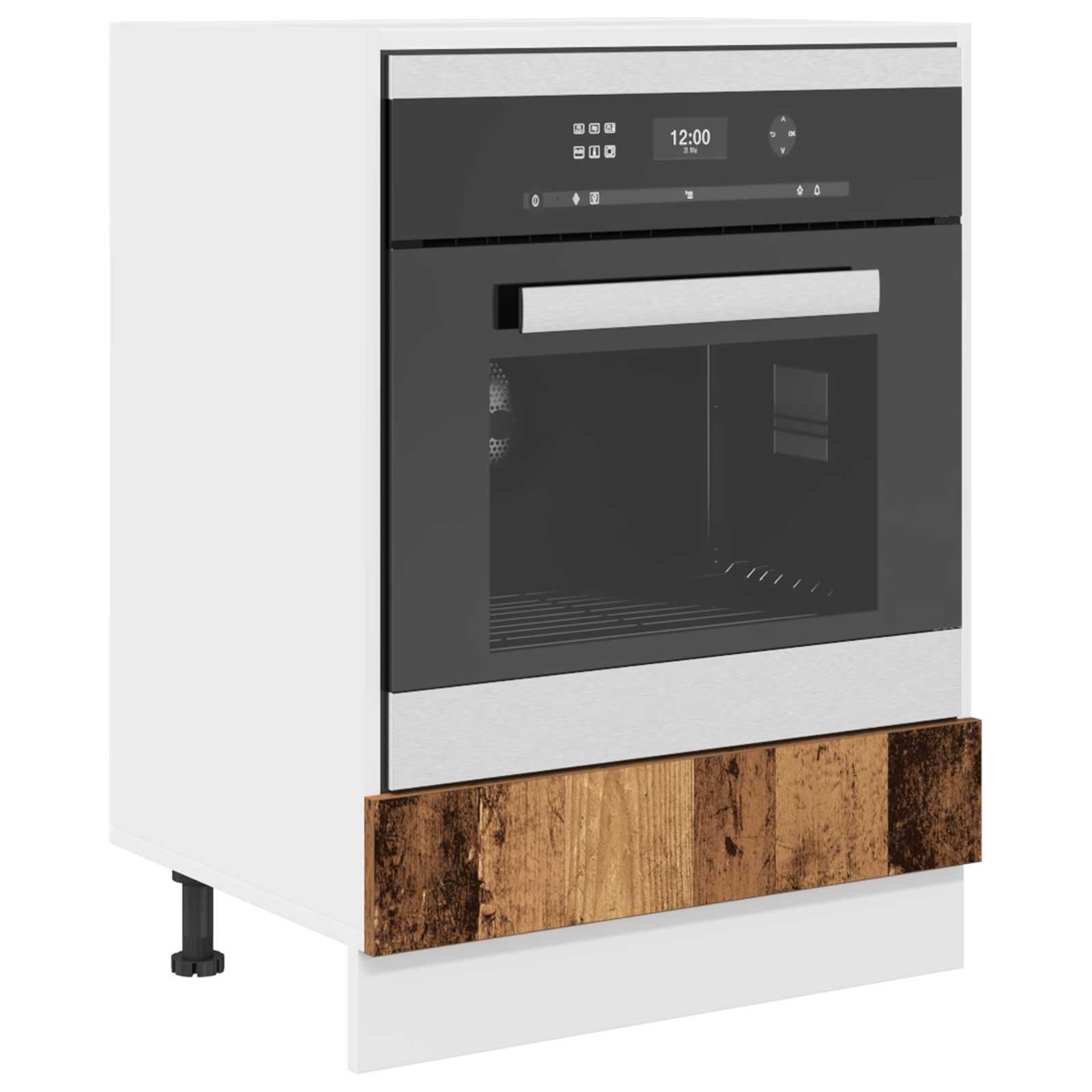 vidaXL Ovenkast Oud Hout 60x46x81,5 cm Spaanplaat