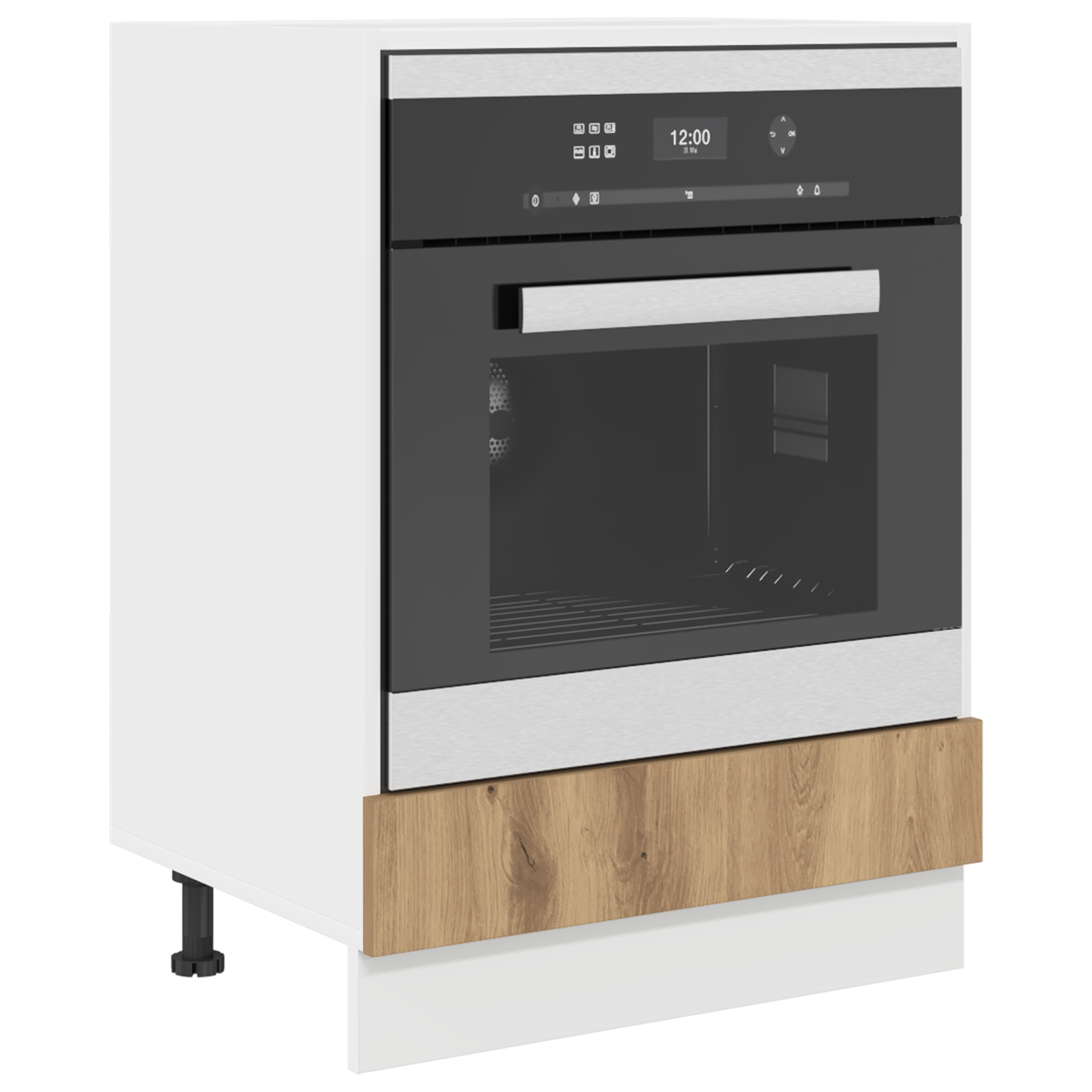 vidaXL Ovenkast - Artisan Eiken, 60x46x81.5 cm, Geengineerd Hout