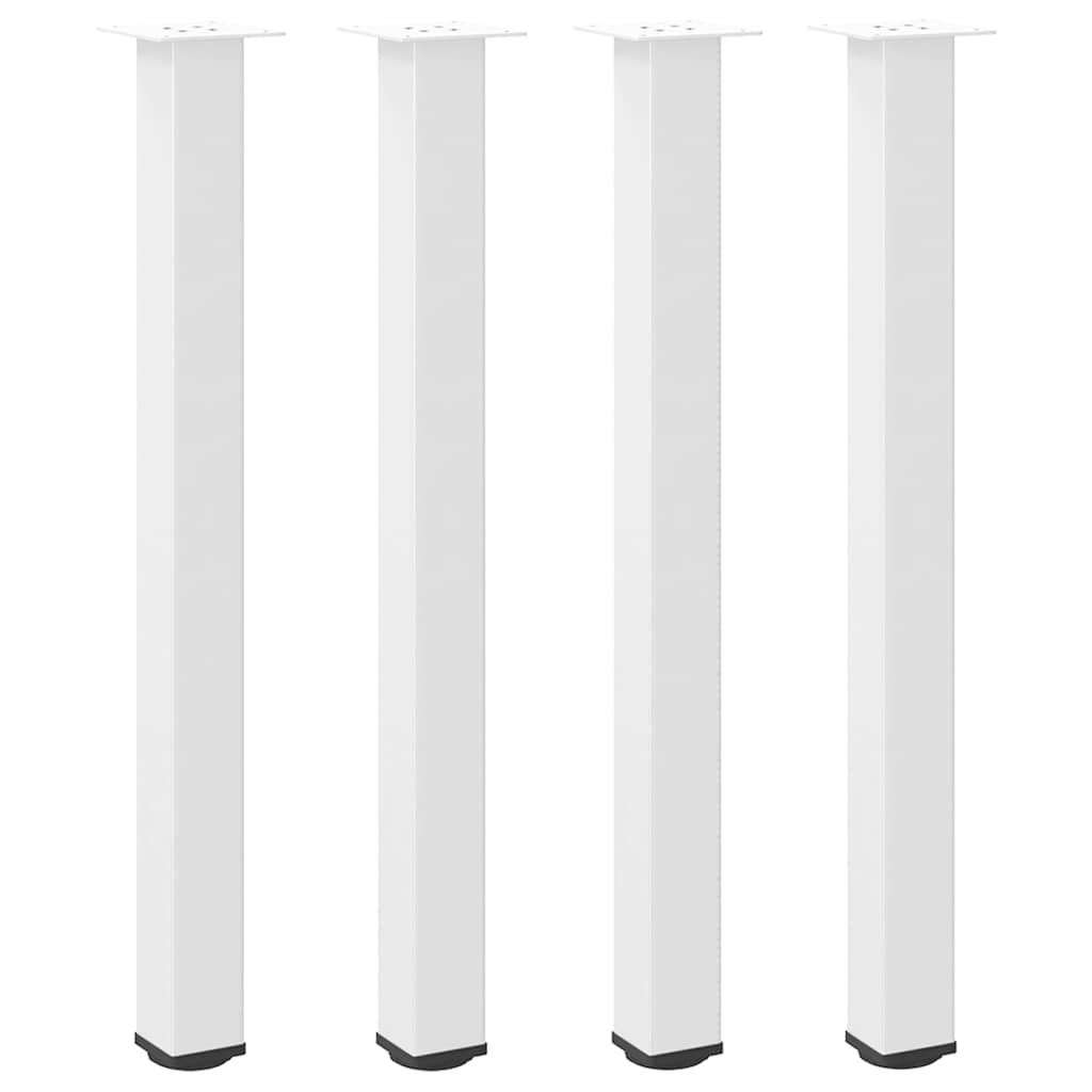 vidaXL Bartafelpoten 4 st 100-102 cm staal wit