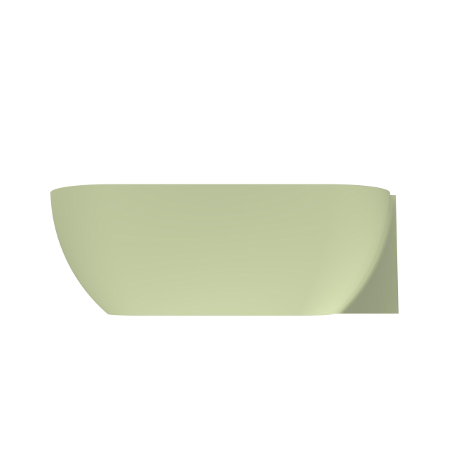 Arcqua Havana Halfvrijstaand Bad - 170x80cm - rechts - mat pastel groen BAD701615