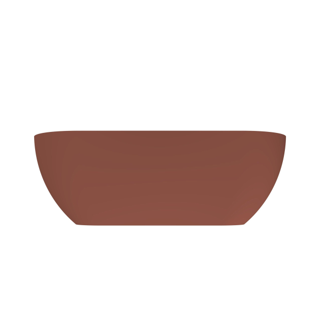 Arcqua Havana Halfvrijstaand Bad - 170x80cm - mat terracotta BAD759472