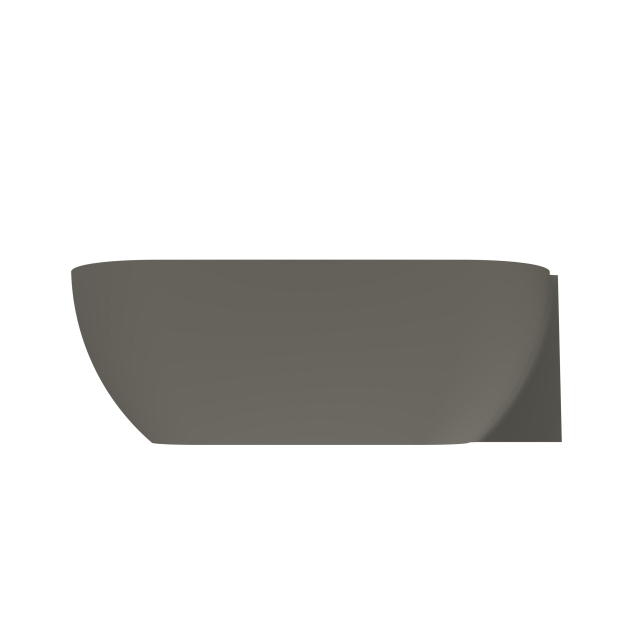 Arcqua Havana Halfvrijstaand Bad - 170x80cm - rechts - mat quartz grijs BAD654971