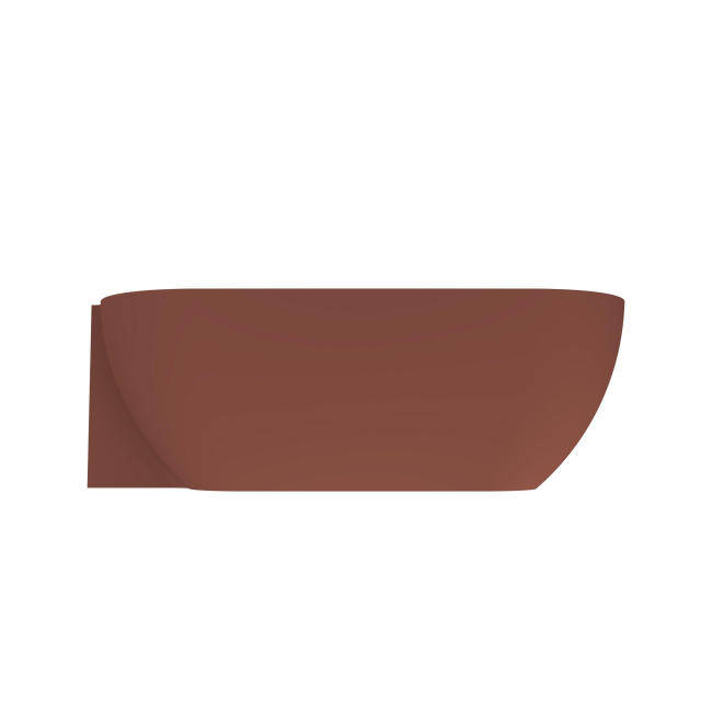 Arcqua Havana Halfvrijstaand Bad - 170x80cm - links - mat terracotta BAD759742